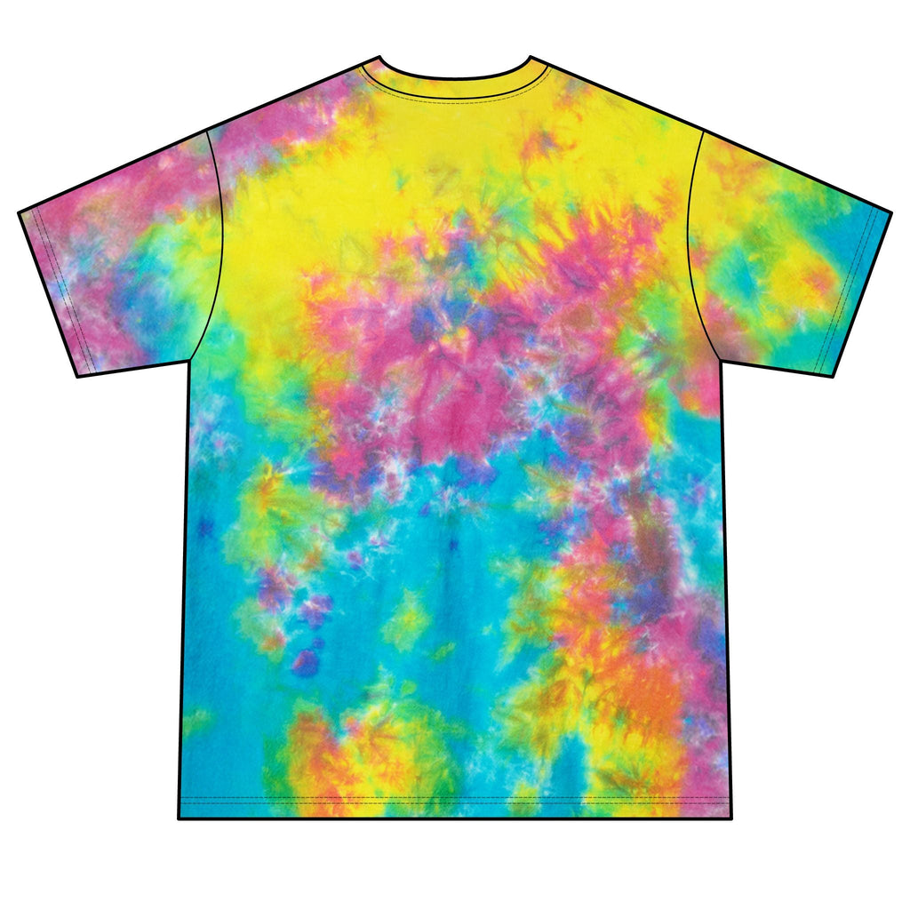 Psychedelic Black Panther Tie-Dye Tee — Mystic Pyramid & All-Seeing Eye Graphic