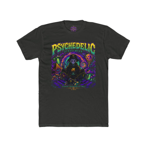Psychedelic Grim Reaper Graphic Tee — Retro Trippy Skull Shirt