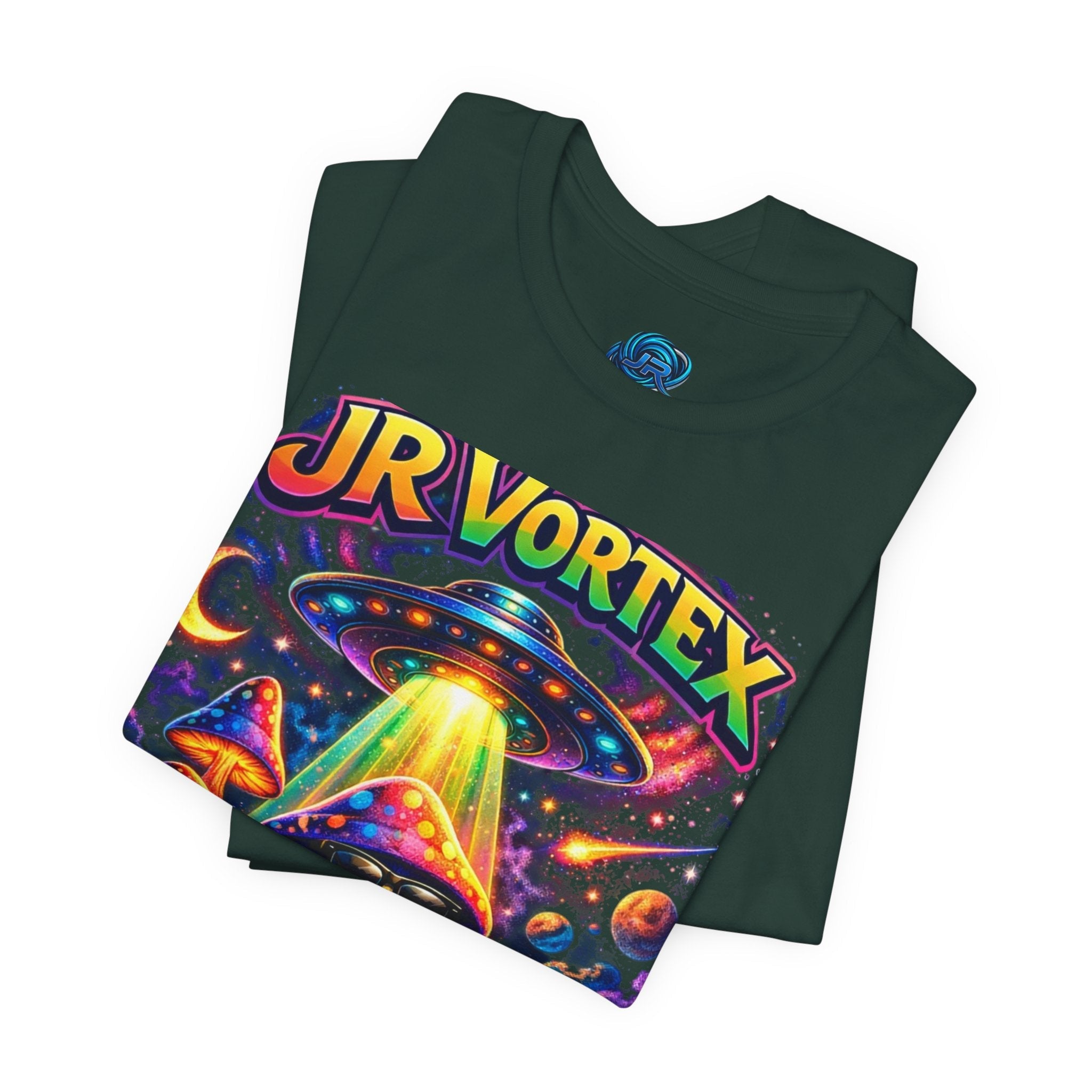 Psychedelic Mushroom Tee — "JR Vortex" Vibing on a Higher Frequency Printify