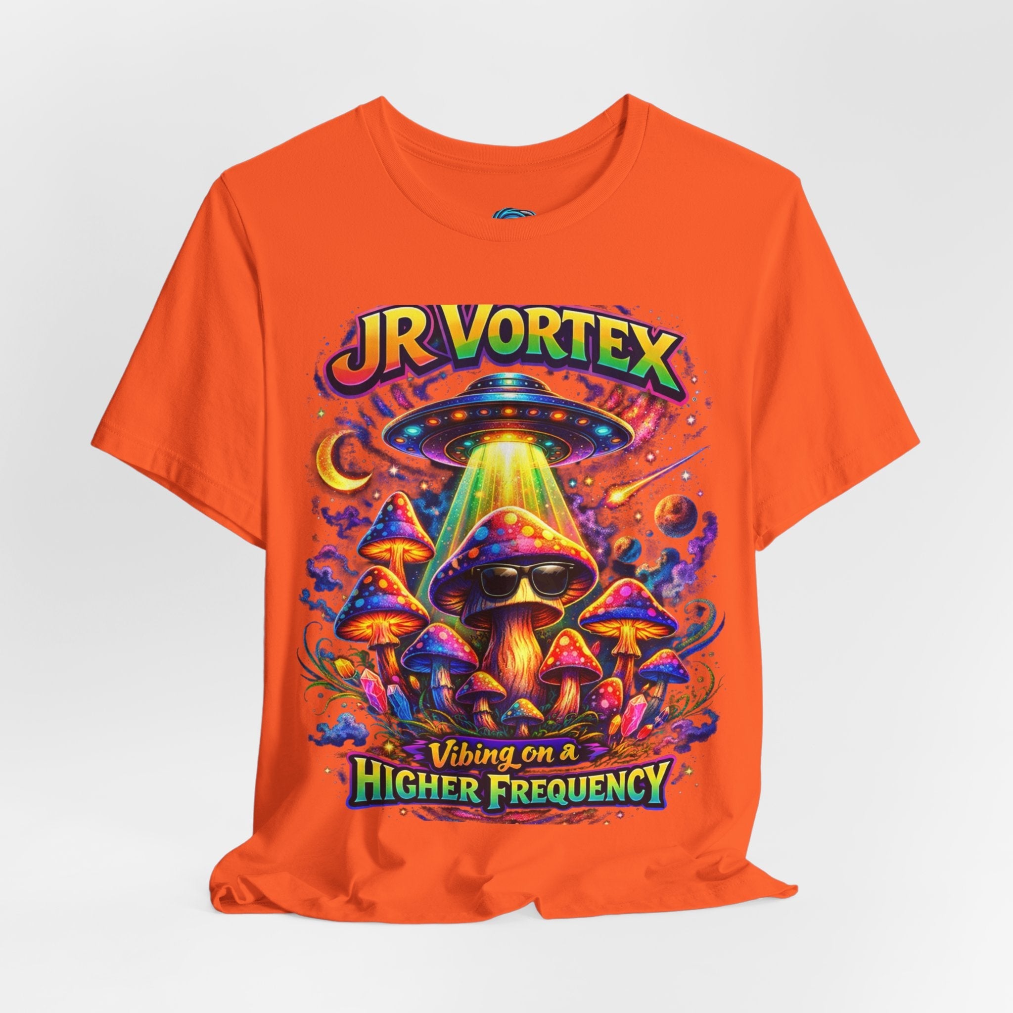 Psychedelic Mushroom Tee — "JR Vortex" Vibing on a Higher Frequency Printify