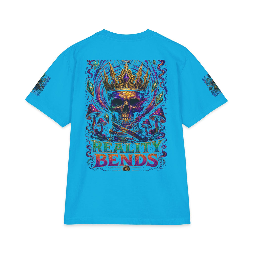 "Reality Bends" Alien Eye Crown Skull Graphic Tee