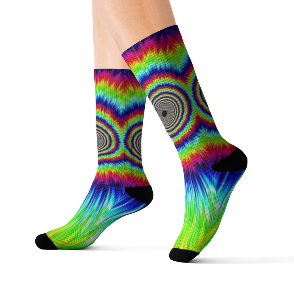 Psychedelic Tie-Dye Socks