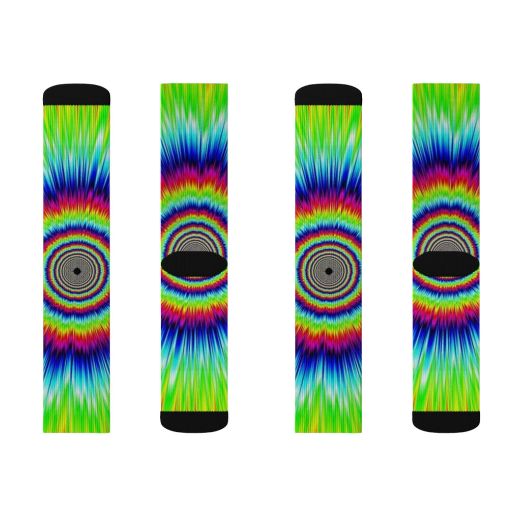 Psychedelic Tie-Dye Socks