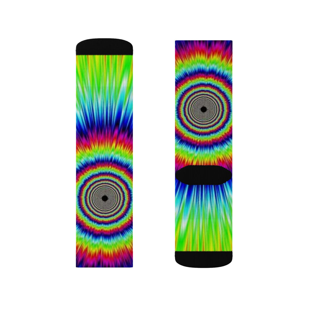 Psychedelic Tie-Dye Socks