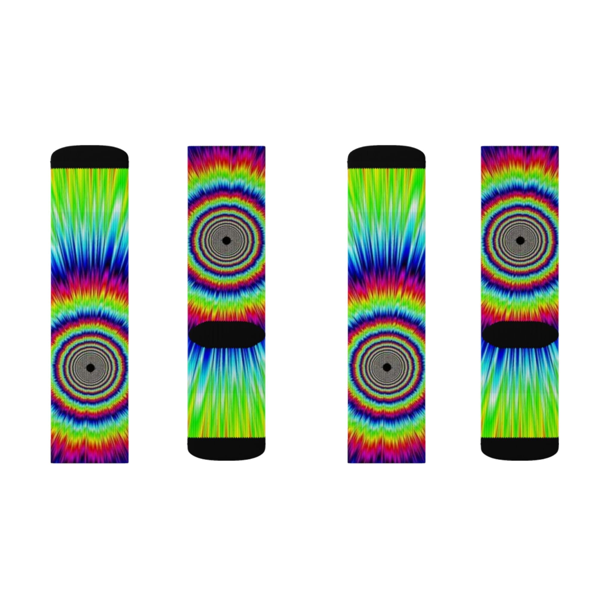 Psychedelic Tie-Dye Socks