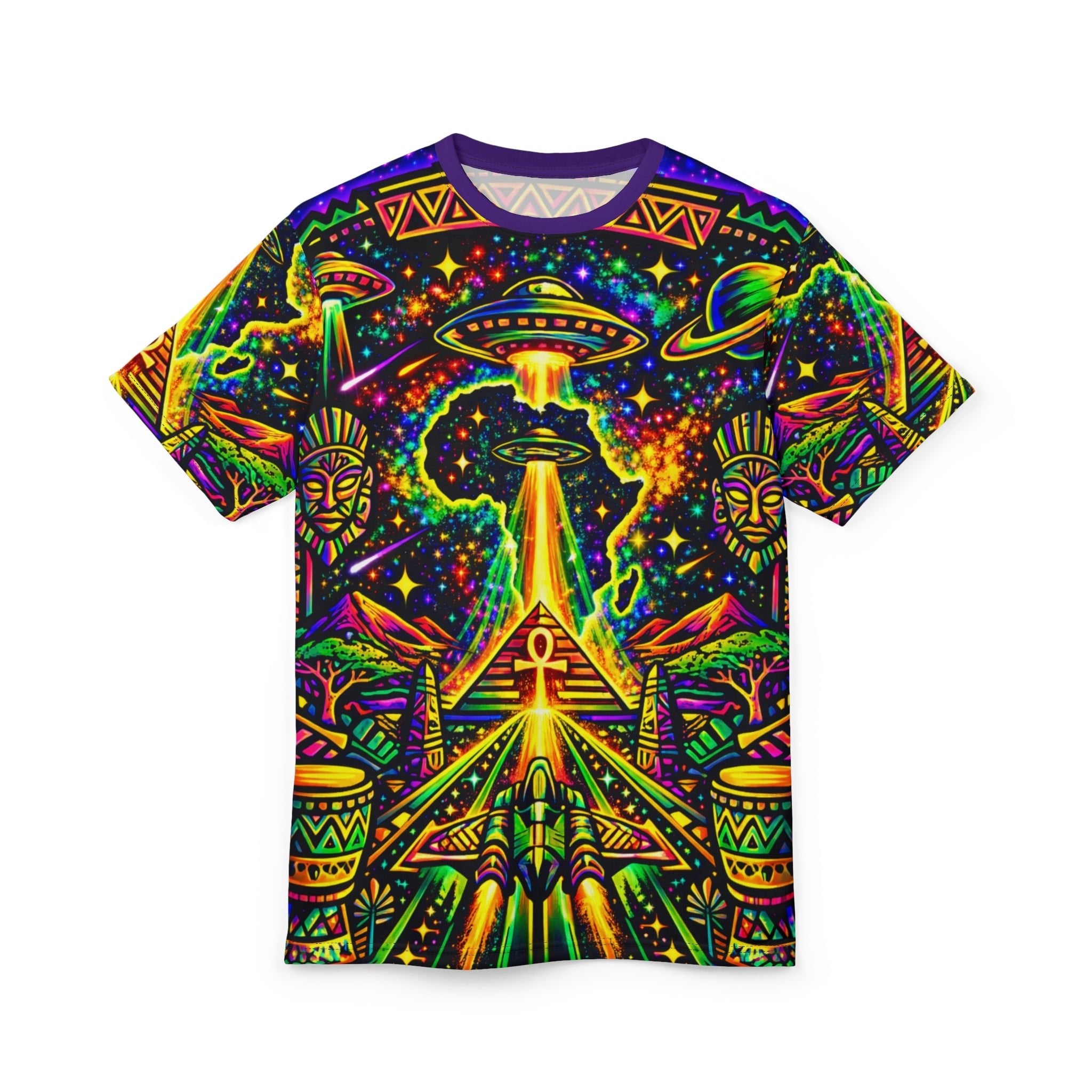 Cosmic Abduction All-Over Tee Printify