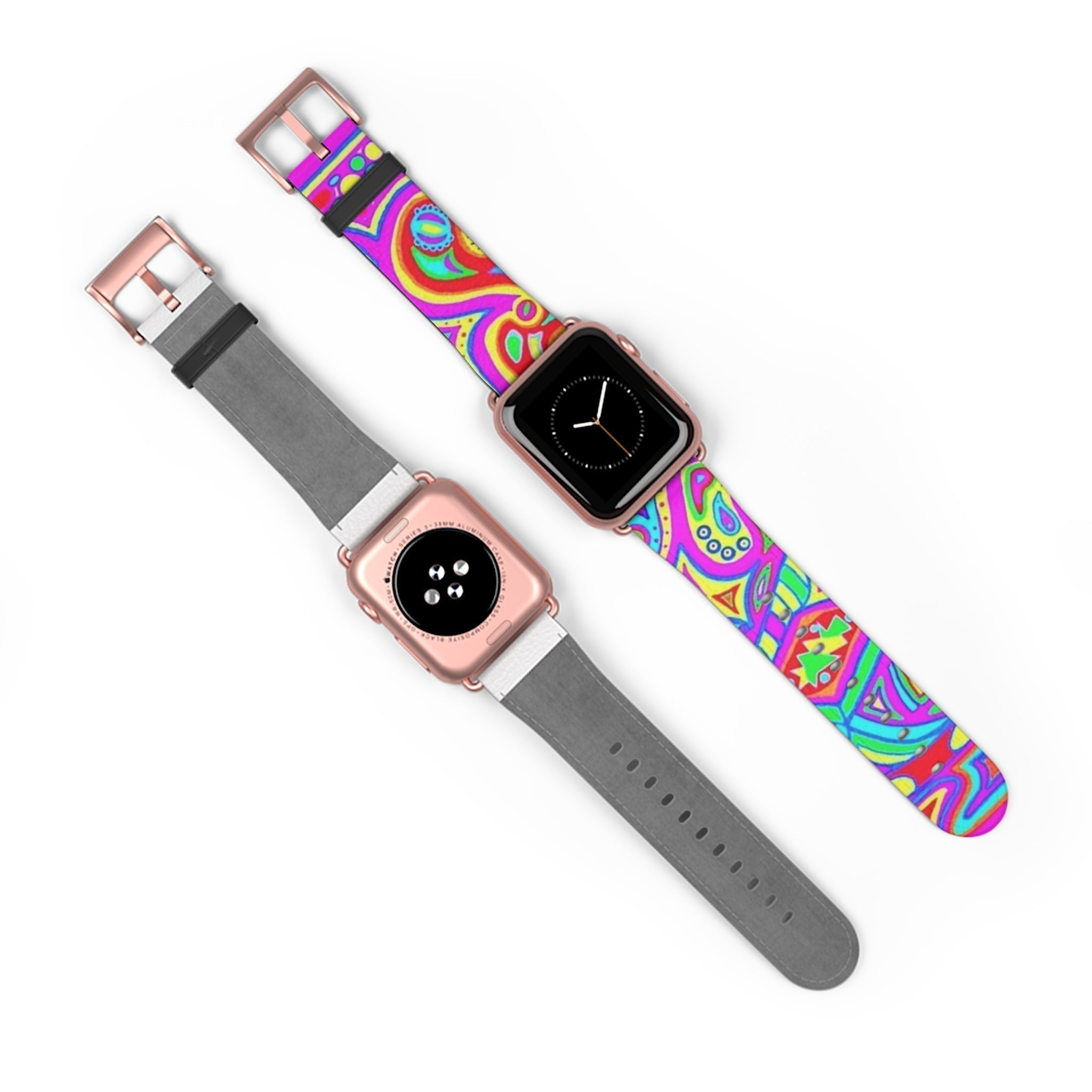 Colorful Bohemian Watch Band, Stylish Smartwatch Strap, Funky Accessory for Festival Lovers, Vibrant Wristband for Everyday Wear, Perfect Printify