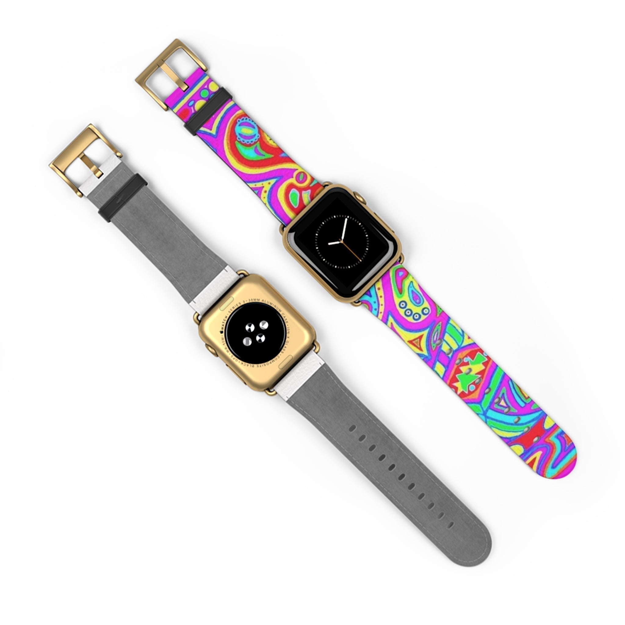 Colorful Bohemian Watch Band, Stylish Smartwatch Strap, Funky Accessory for Festival Lovers, Vibrant Wristband for Everyday Wear, Perfect Printify