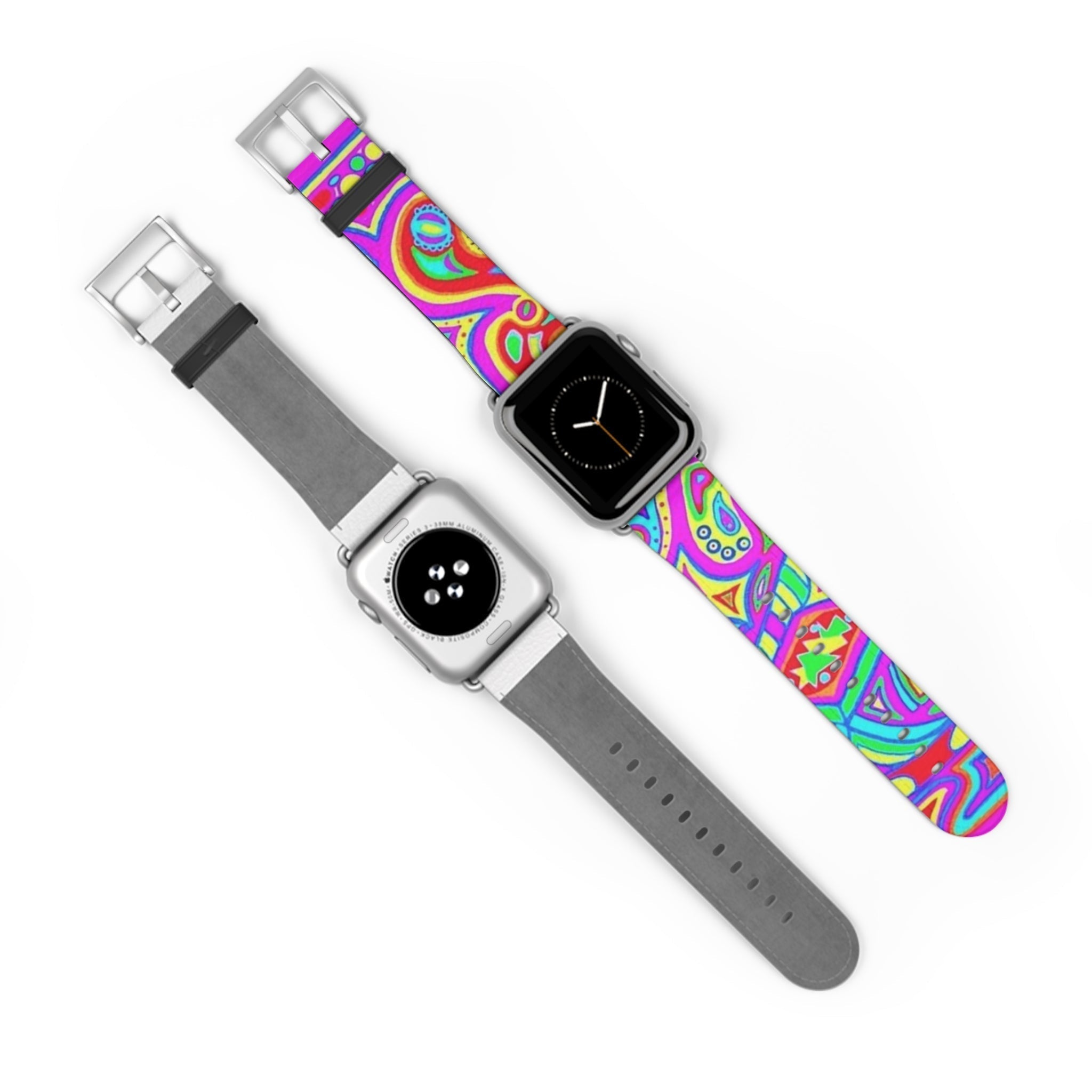 Colorful Bohemian Watch Band, Stylish Smartwatch Strap, Funky Accessory for Festival Lovers, Vibrant Wristband for Everyday Wear, Perfect Printify