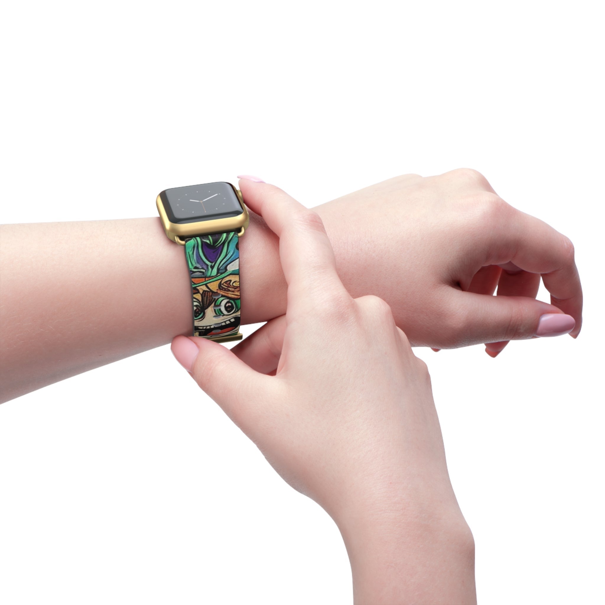 Whimsical Watch Band for Fun-Loving Souls | Colorful Art Band, Unique Gift, Festival Accessory, Fashion Statement, Holiday Present Printify