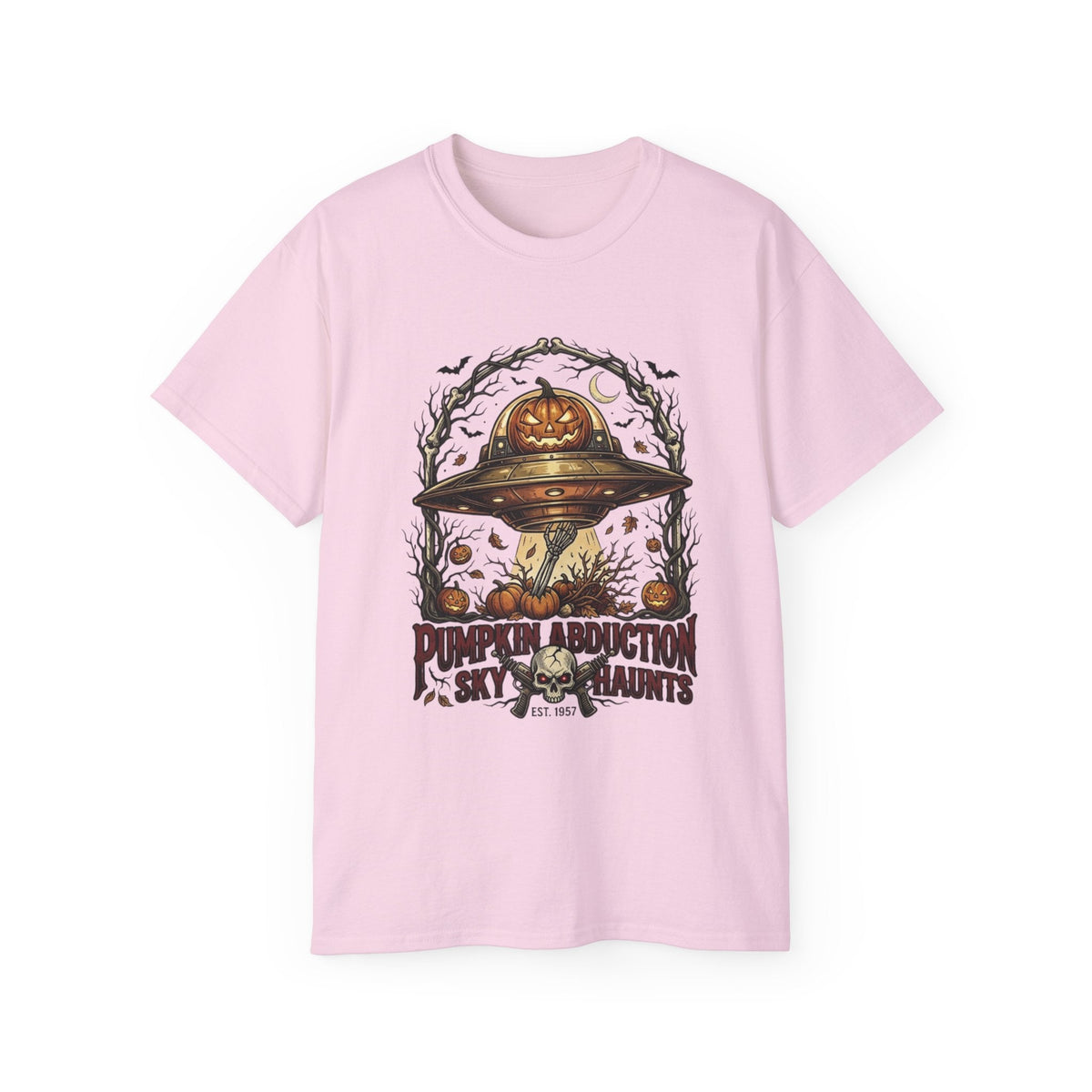 Pumpkin Abduction UFO Tee | Halloween Streetwear