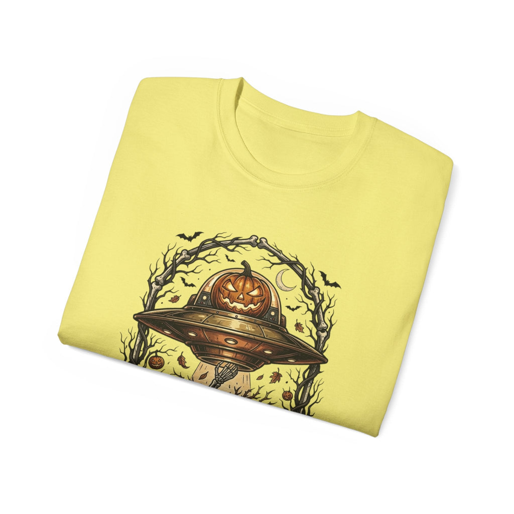 Pumpkin Abduction UFO Tee | Halloween Streetwear