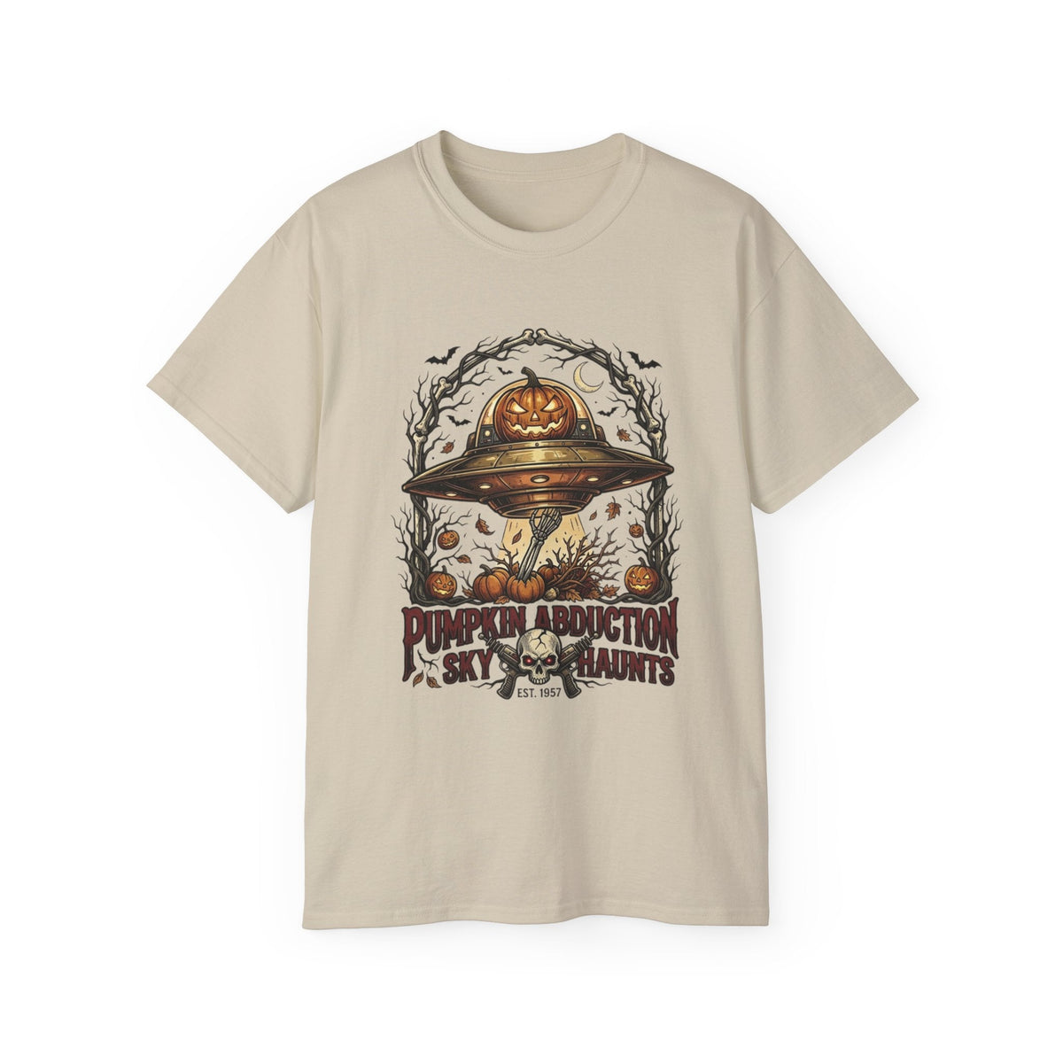 Pumpkin Abduction UFO Tee | Halloween Streetwear