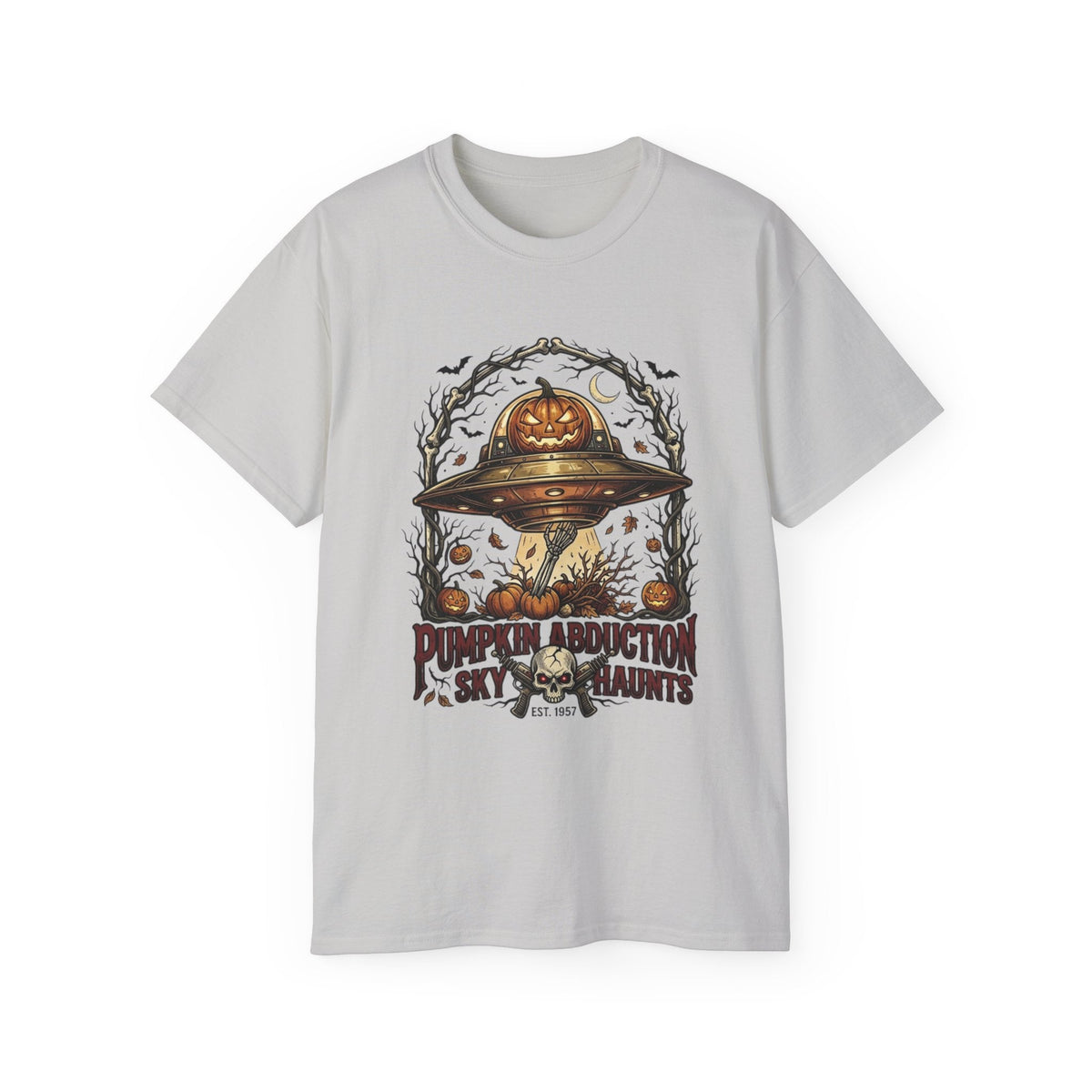 Pumpkin Abduction UFO Tee | Halloween Streetwear