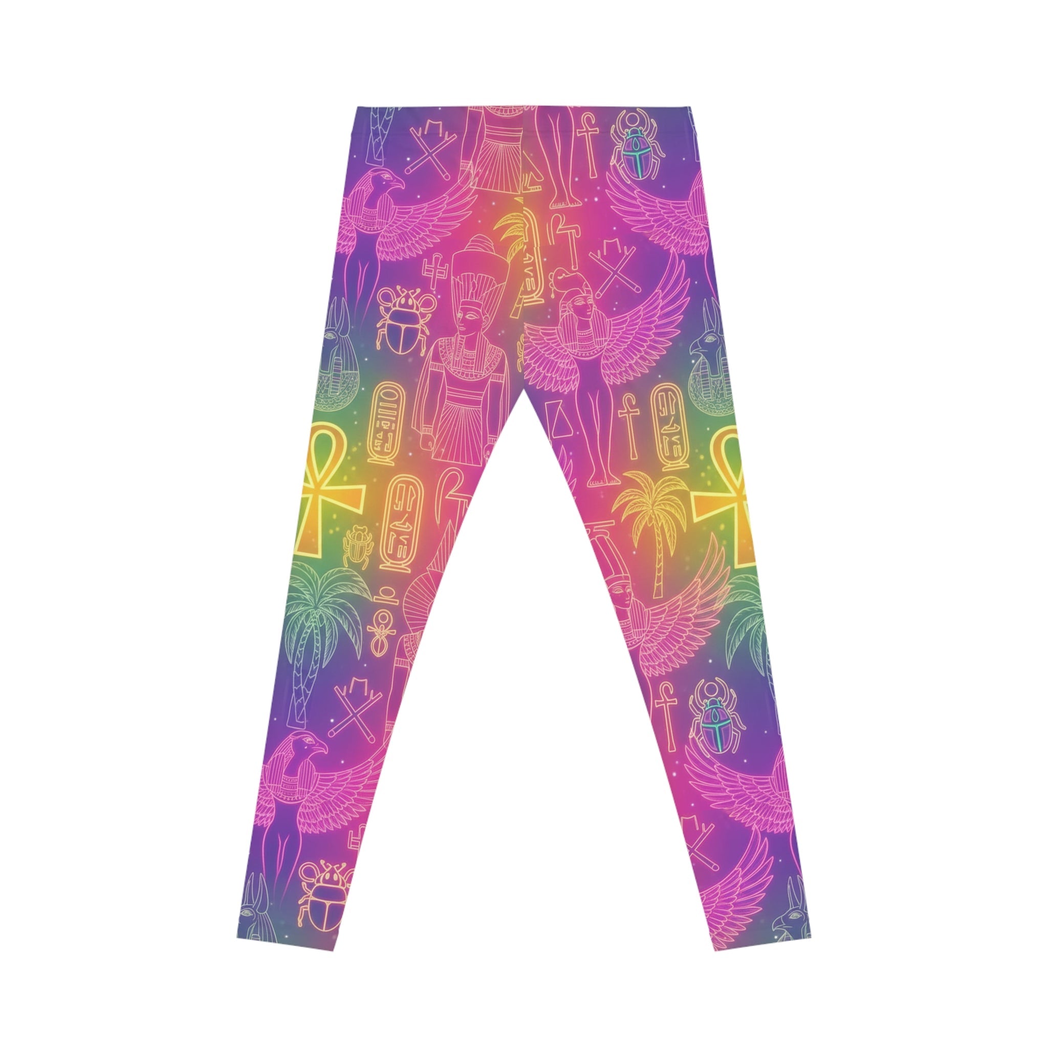 Purple Cosmic Vortex Leggings — Women's Galaxy Swirl AOP