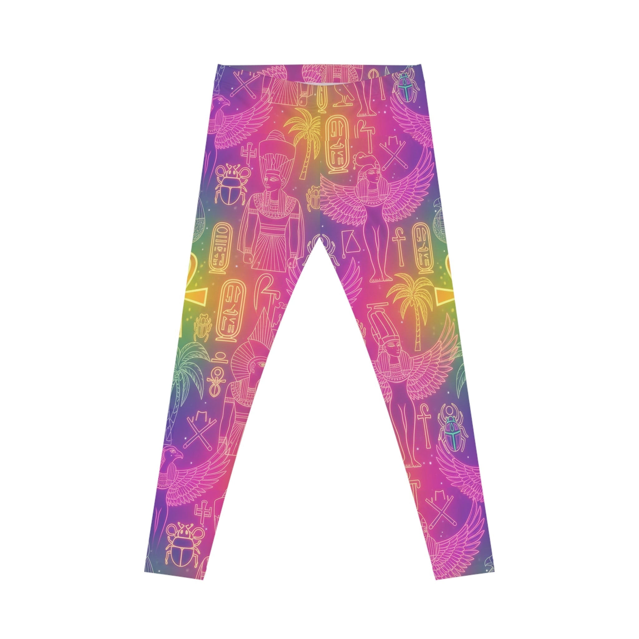 Purple Cosmic Vortex Leggings — Women's Galaxy Swirl AOP