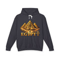 Pyramids and Sphinx Ankh hoodie in Black, gold Egypt graphic, JR Vortex
