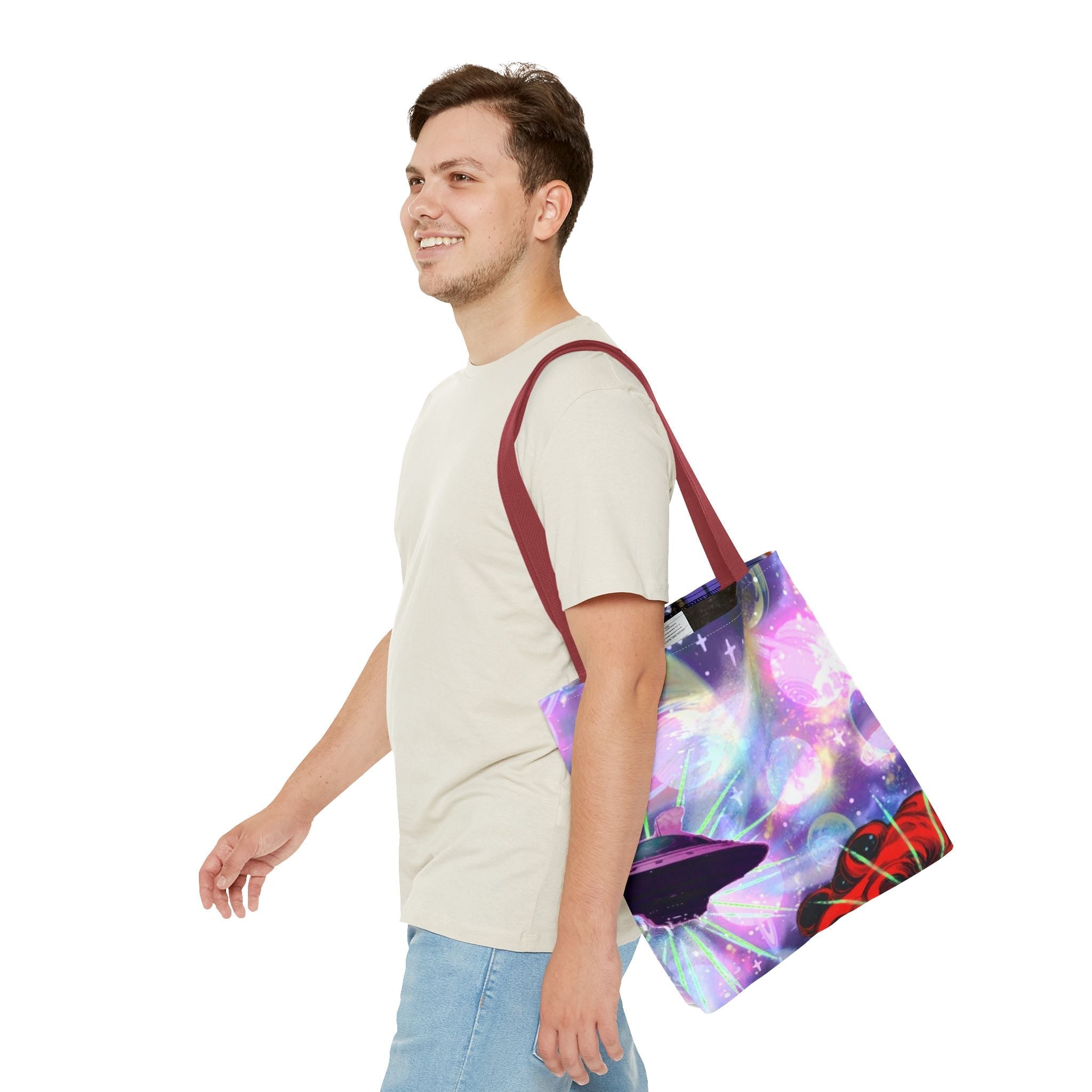 Queen of the Cosmos Tote Bag — Celestial Crown All-Over Print