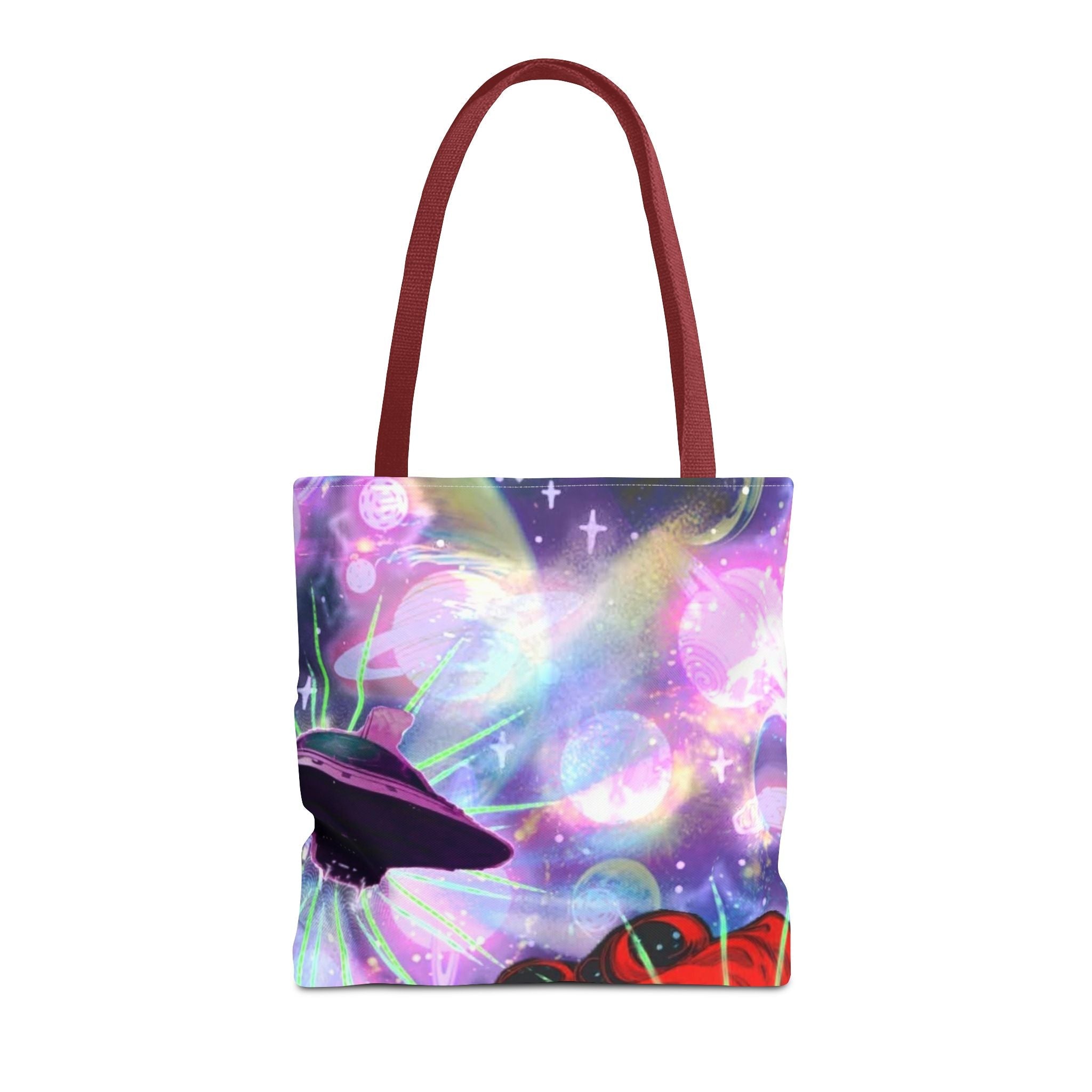 Queen of the Cosmos Tote Bag — Celestial Crown All-Over Print