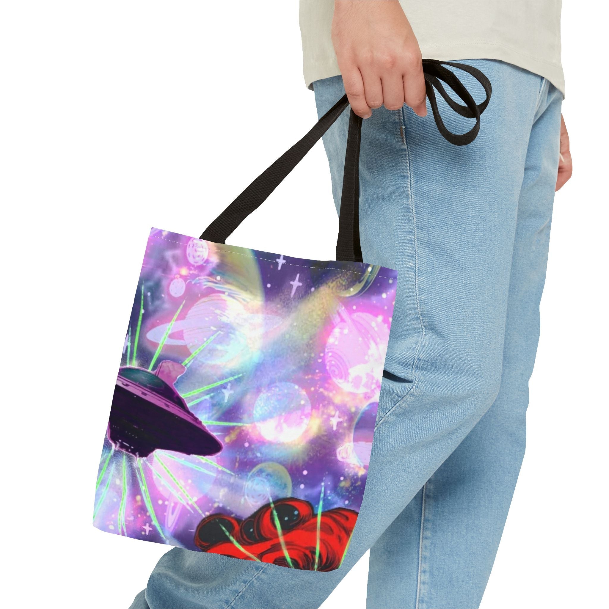Queen of the Cosmos Tote Bag — Celestial Crown All-Over Print