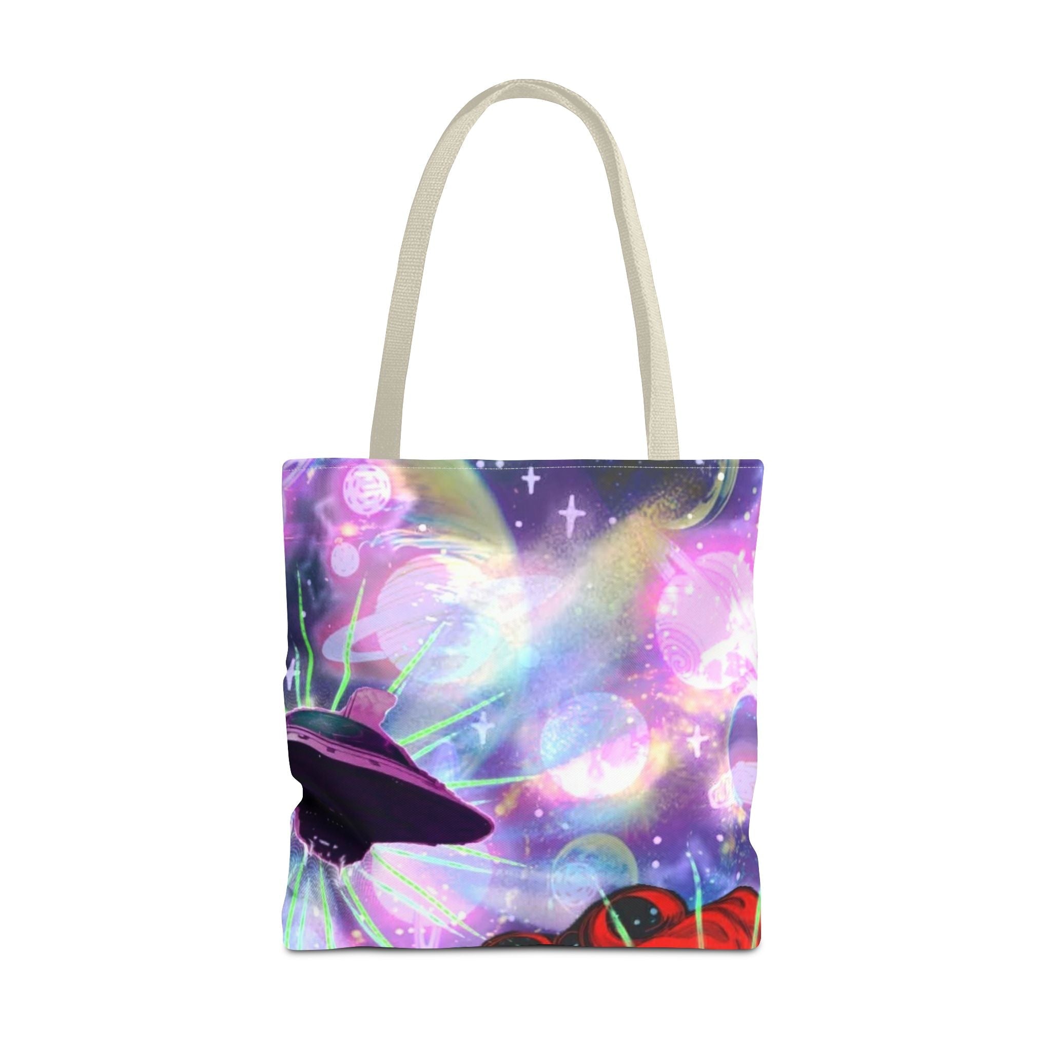 Queen of the Cosmos Tote Bag — Celestial Crown All-Over Print