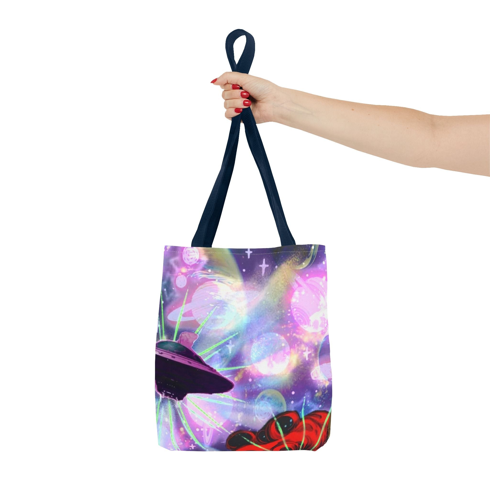 Queen of the Cosmos Tote Bag — Celestial Crown All-Over Print
