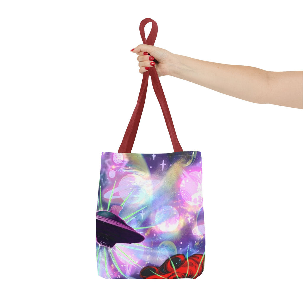 Queen of the Cosmos Tote Bag — Celestial Crown All-Over Print