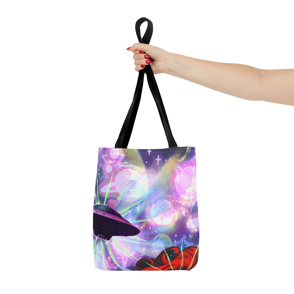 Queen of the Cosmos Tote Bag — Celestial Crown All-Over Print