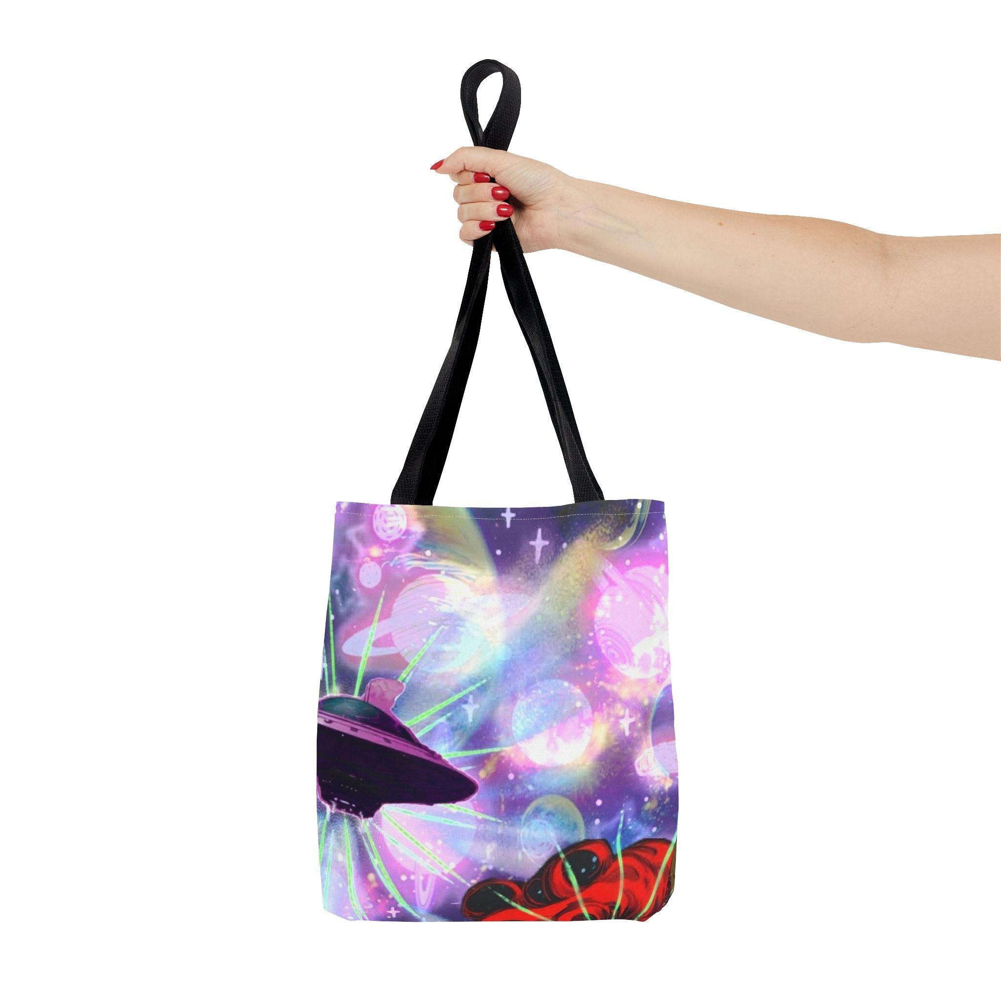 Queen of the Cosmos Tote Bag — Celestial Crown All-Over Print