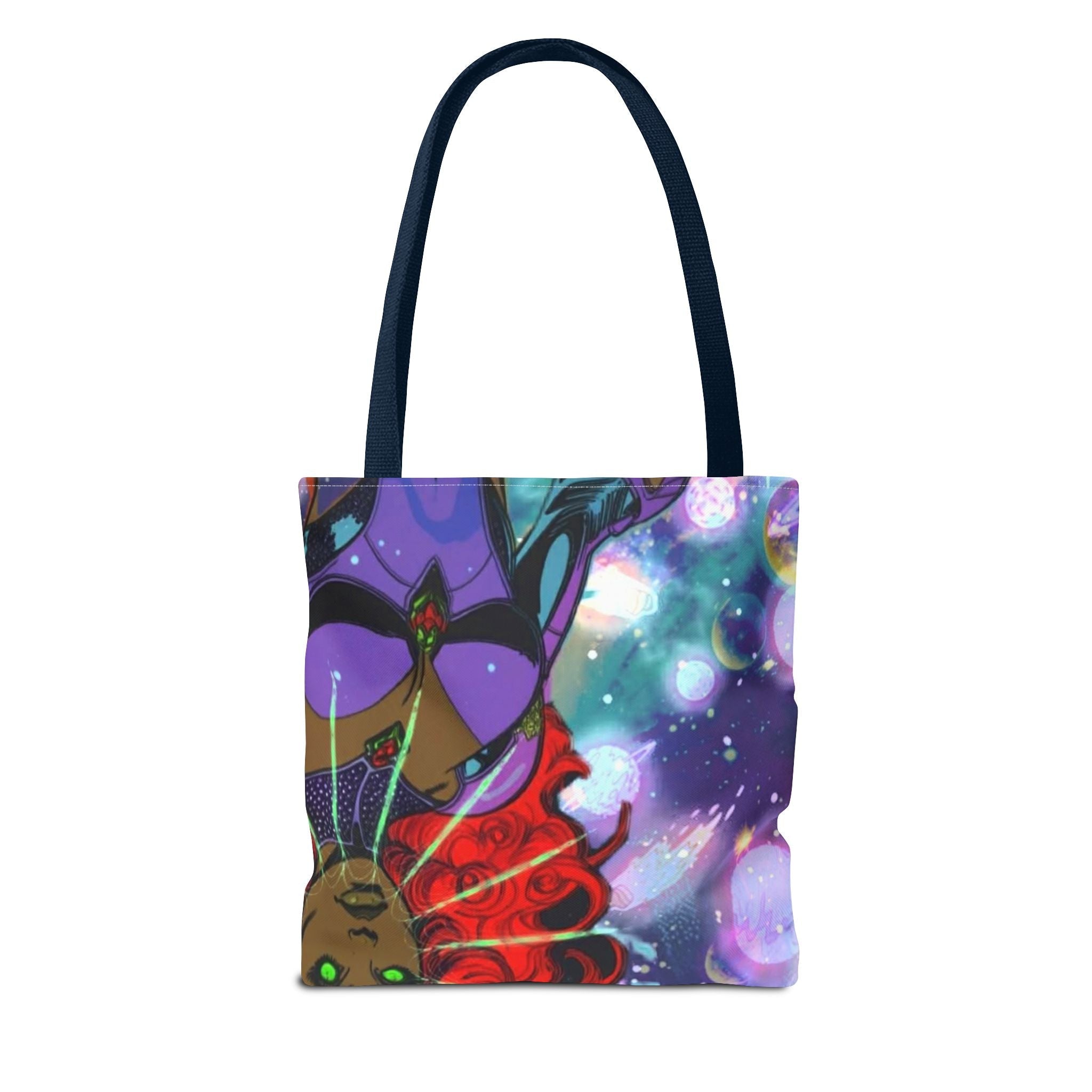 Queen of the Cosmos Tote Bag — Celestial Crown All-Over Print