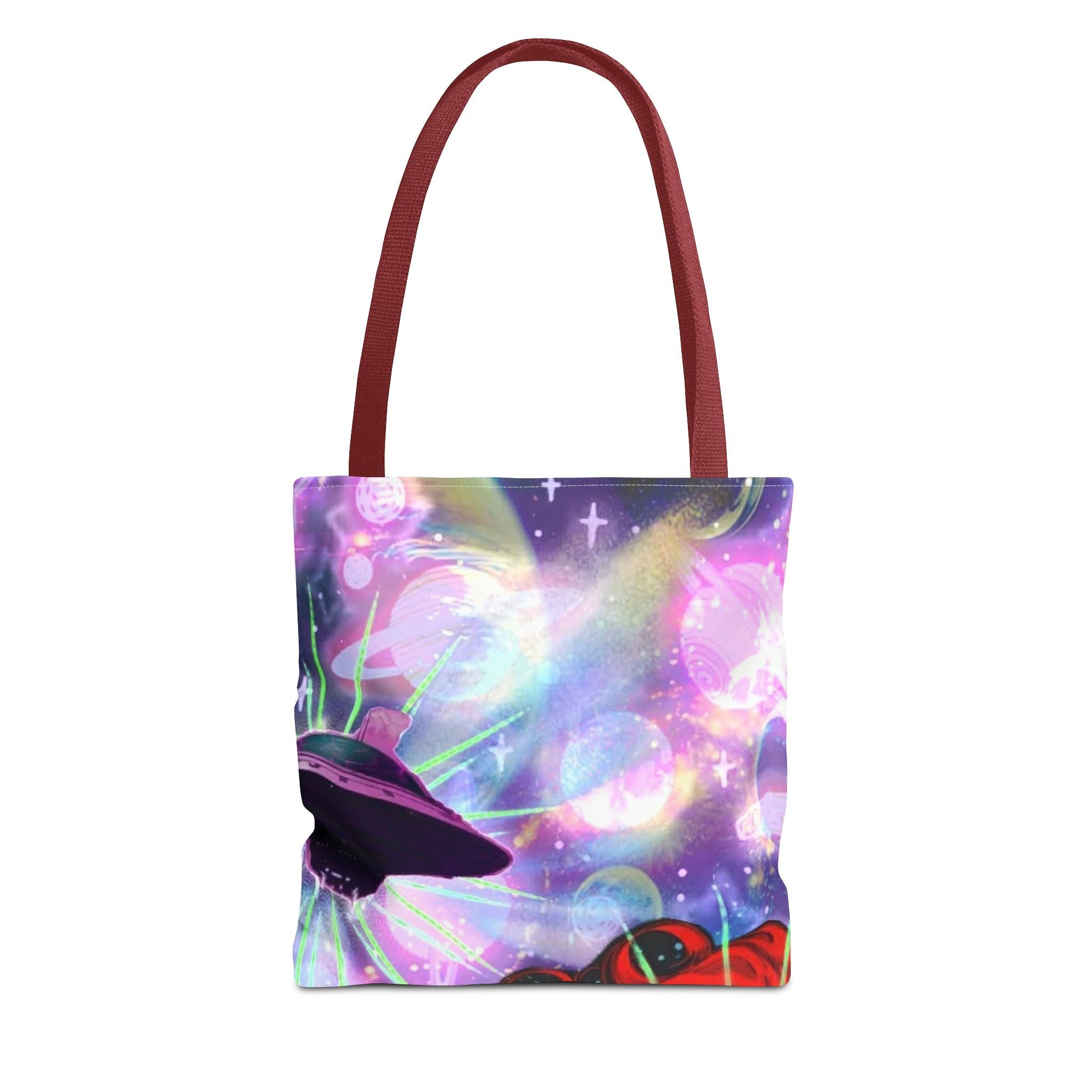 Queen of the Cosmos Tote Bag — Celestial Crown All-Over Print