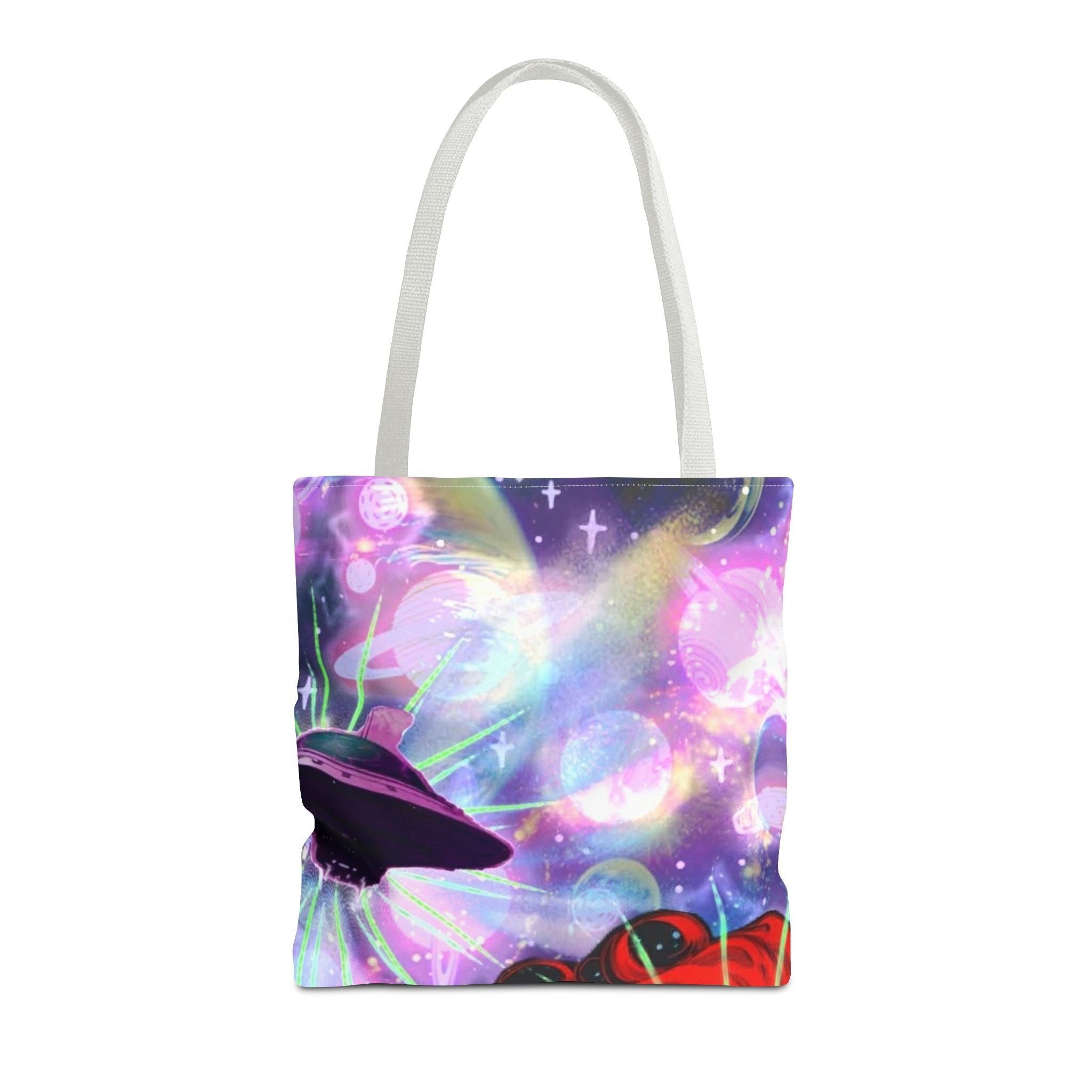 Queen of the Cosmos Tote Bag — Celestial Crown All-Over Print
