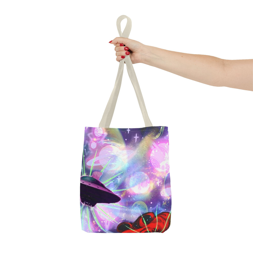Queen of the Cosmos Tote Bag — Celestial Crown All-Over Print