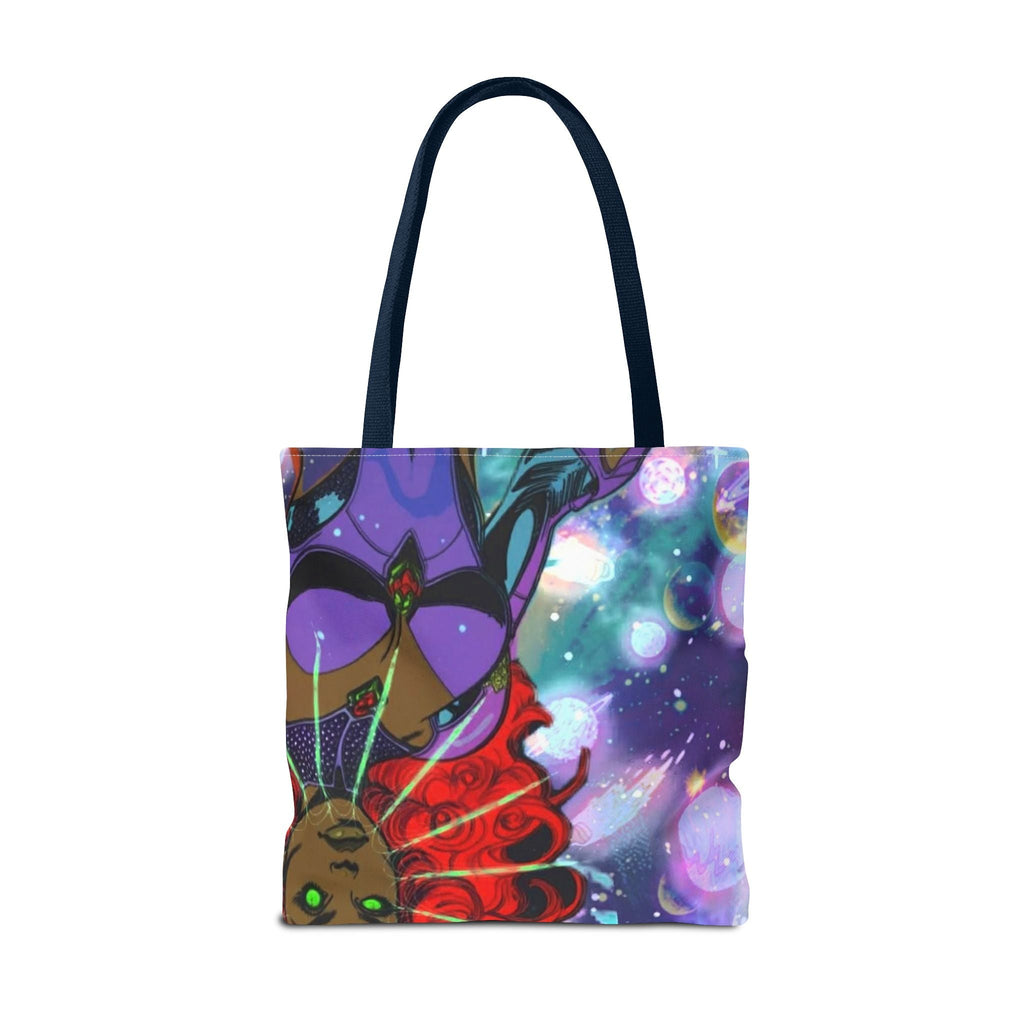 Queen of the Cosmos Tote Bag — Celestial Crown All-Over Print