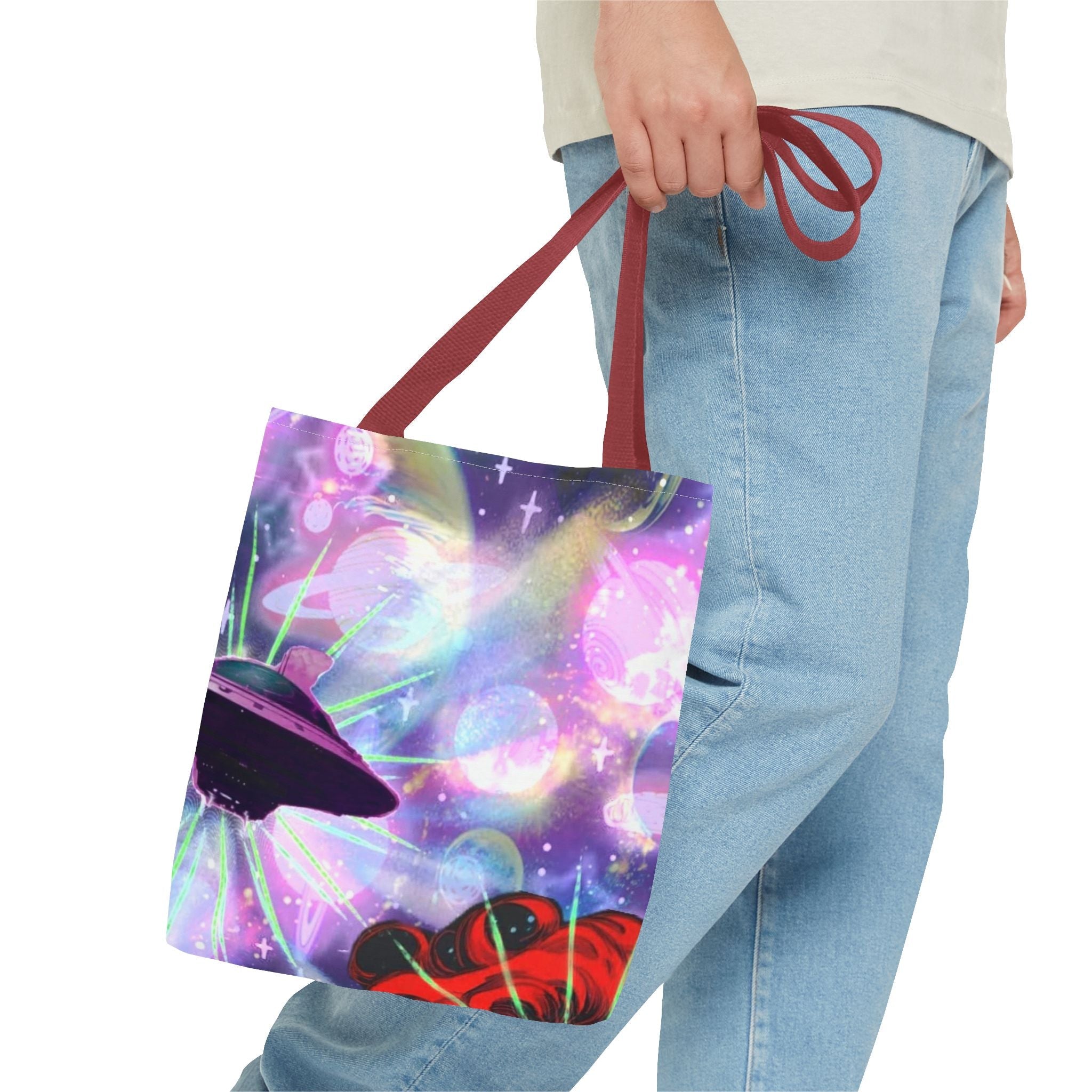 Queen of the Cosmos Tote Bag — Celestial Crown All-Over Print