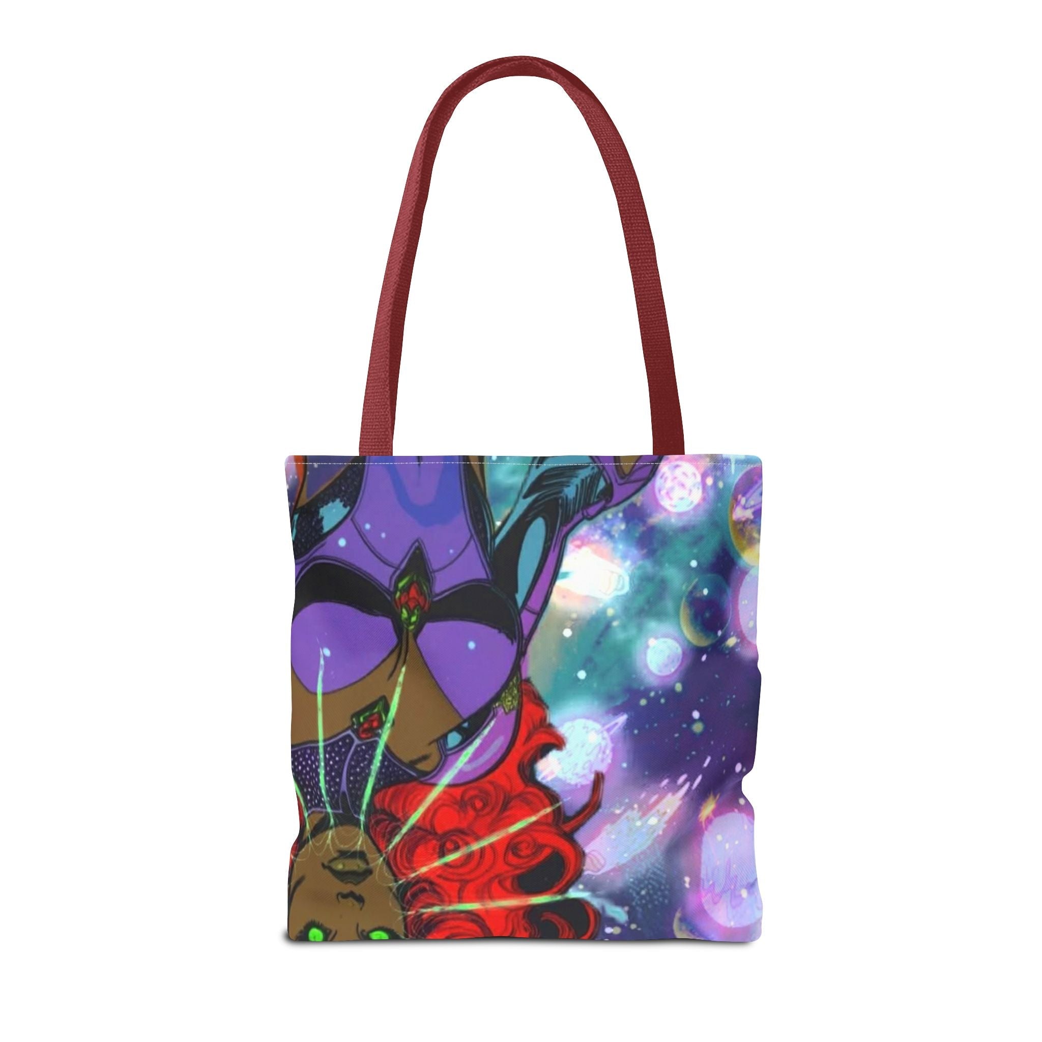 Queen of the Cosmos Tote Bag — Celestial Crown All-Over Print