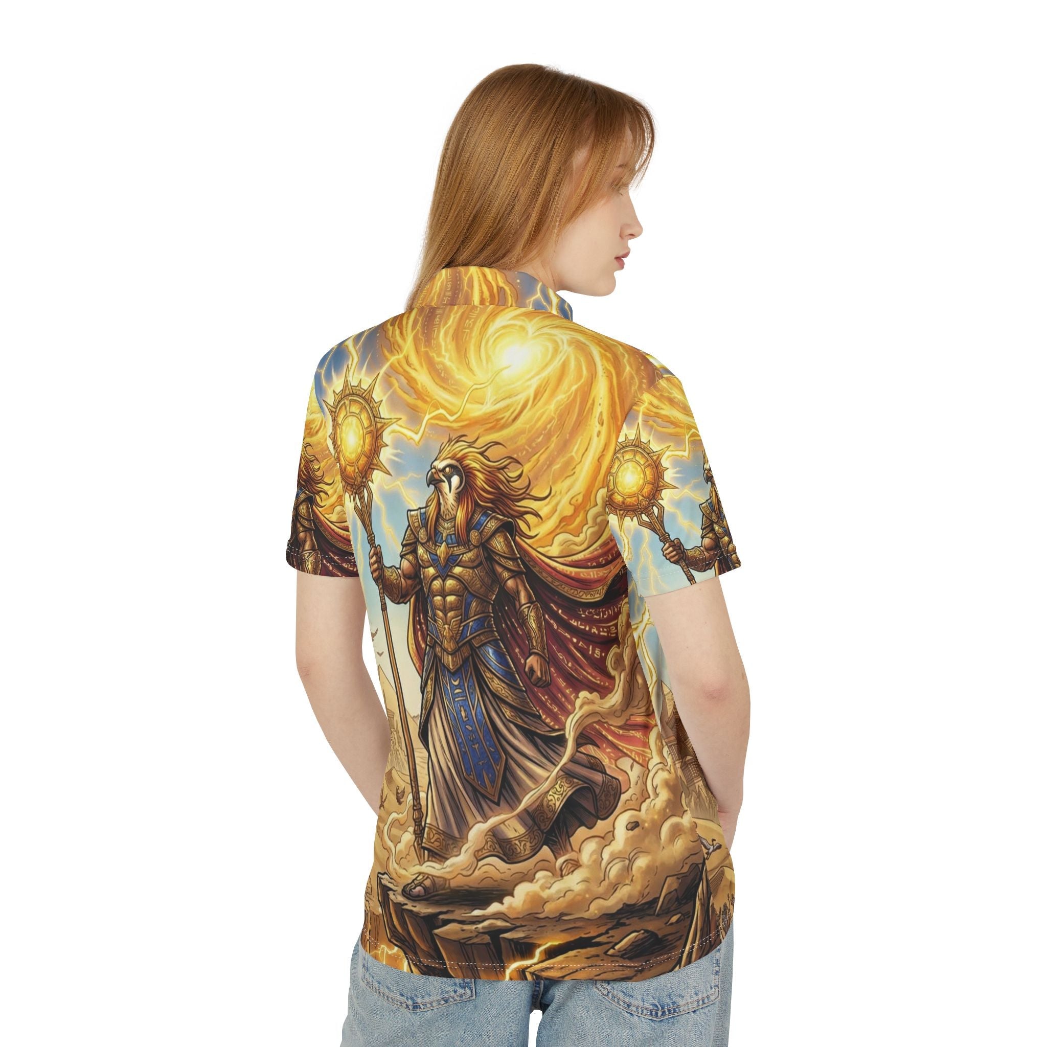 Ra's Ascension Polo — Ancient Egyptian God AOP
