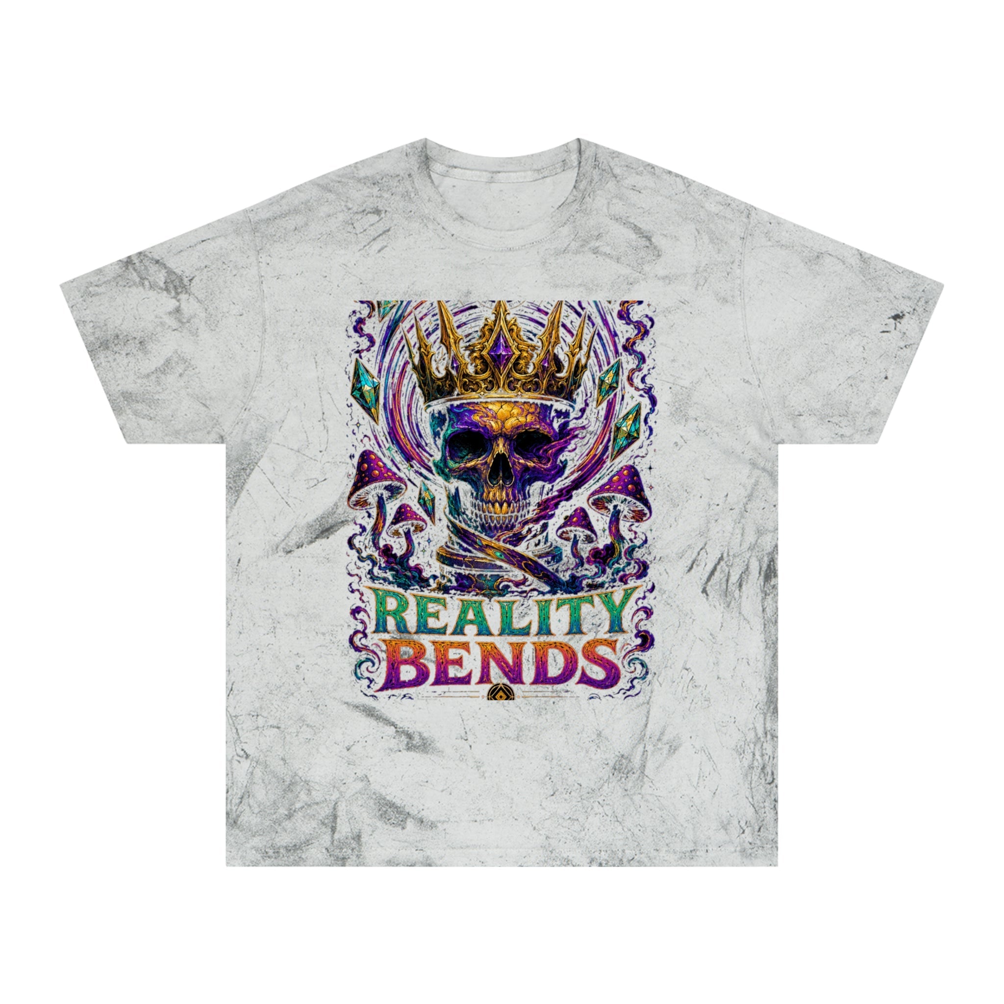 Reality Bends Skull Tee — Psychedelic Tie-Dye Graphic T-Shirt