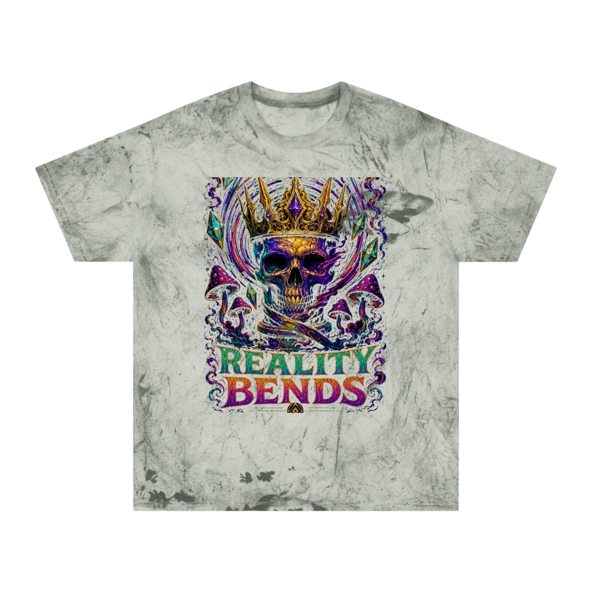 Reality Bends Skull Tee — Psychedelic Tie-Dye Graphic T-Shirt