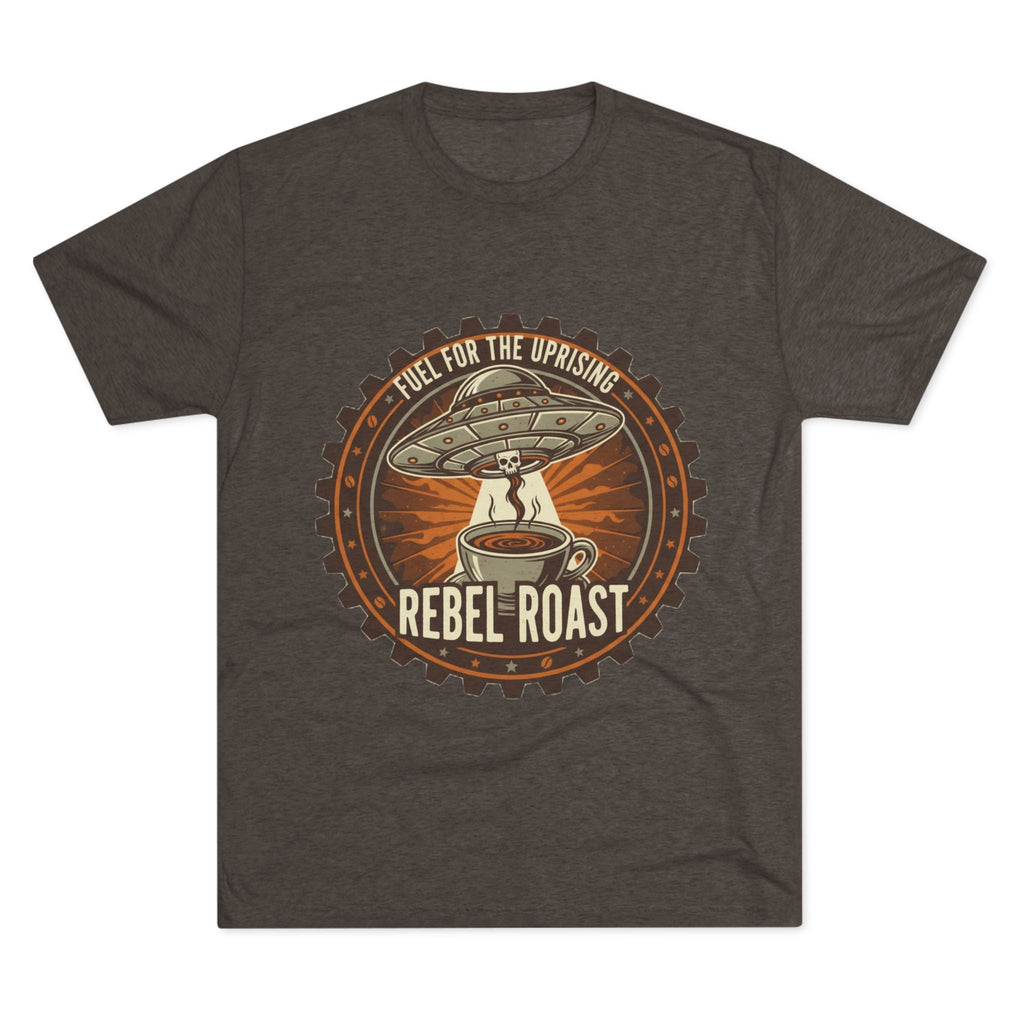Rebel Roast T‑Shirt — "Fuel for the Uprising" Coffee Graphic Tee Printify
