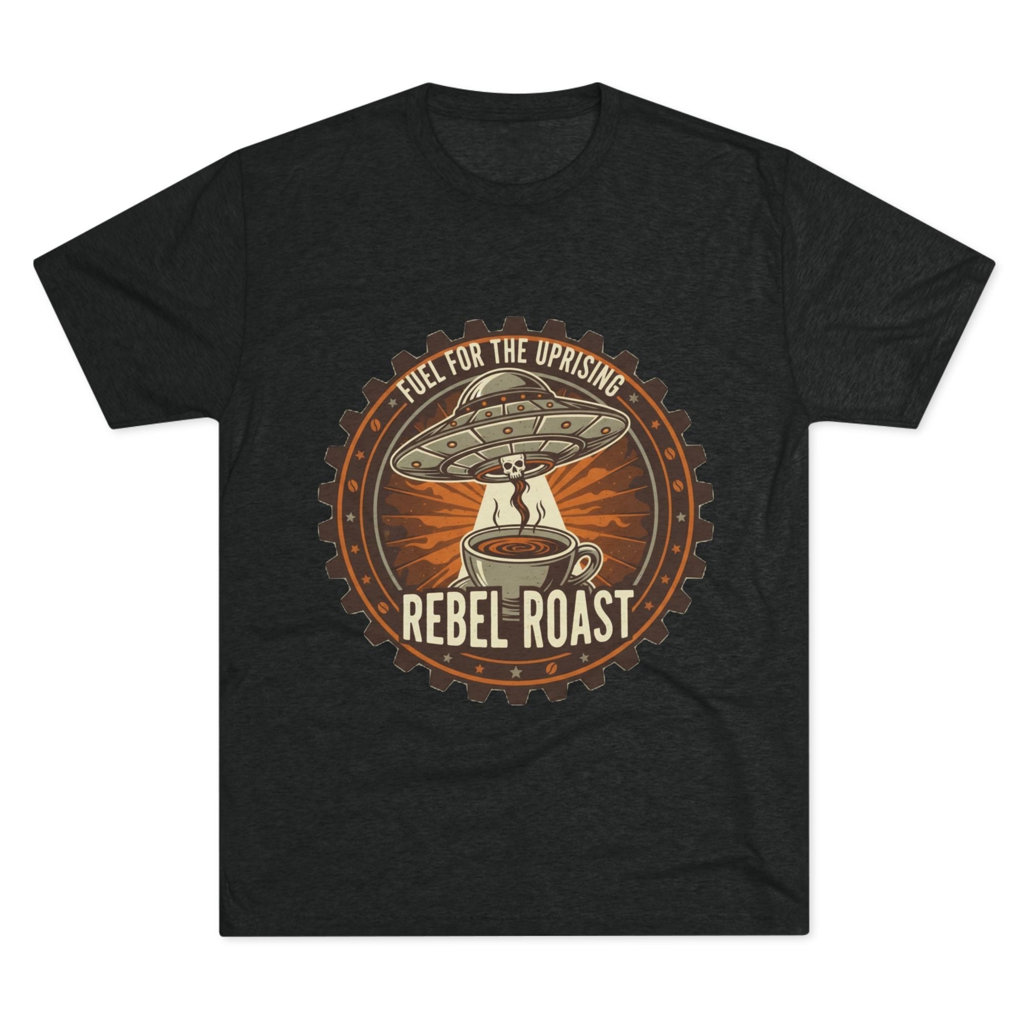 Rebel Roast T‑Shirt — "Fuel for the Uprising" Coffee Graphic Tee Printify