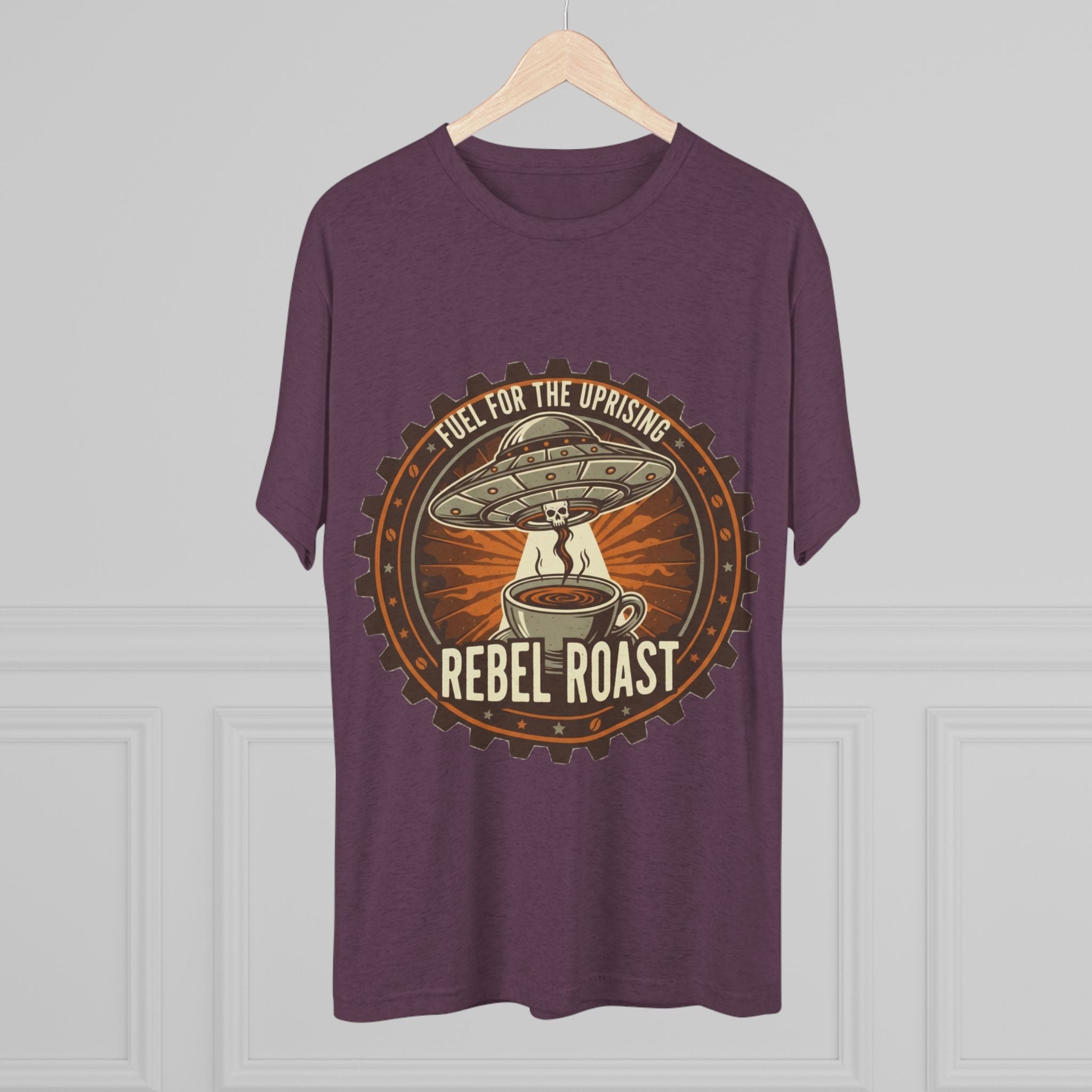Rebel Roast T‑Shirt — "Fuel for the Uprising" Coffee Graphic Tee Printify