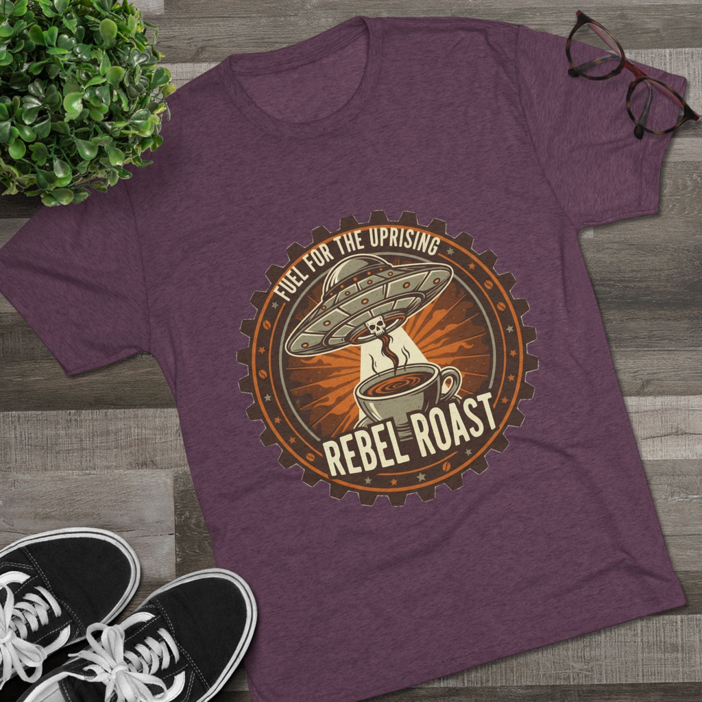 Rebel Roast T‑Shirt — "Fuel for the Uprising" Coffee Graphic Tee Printify