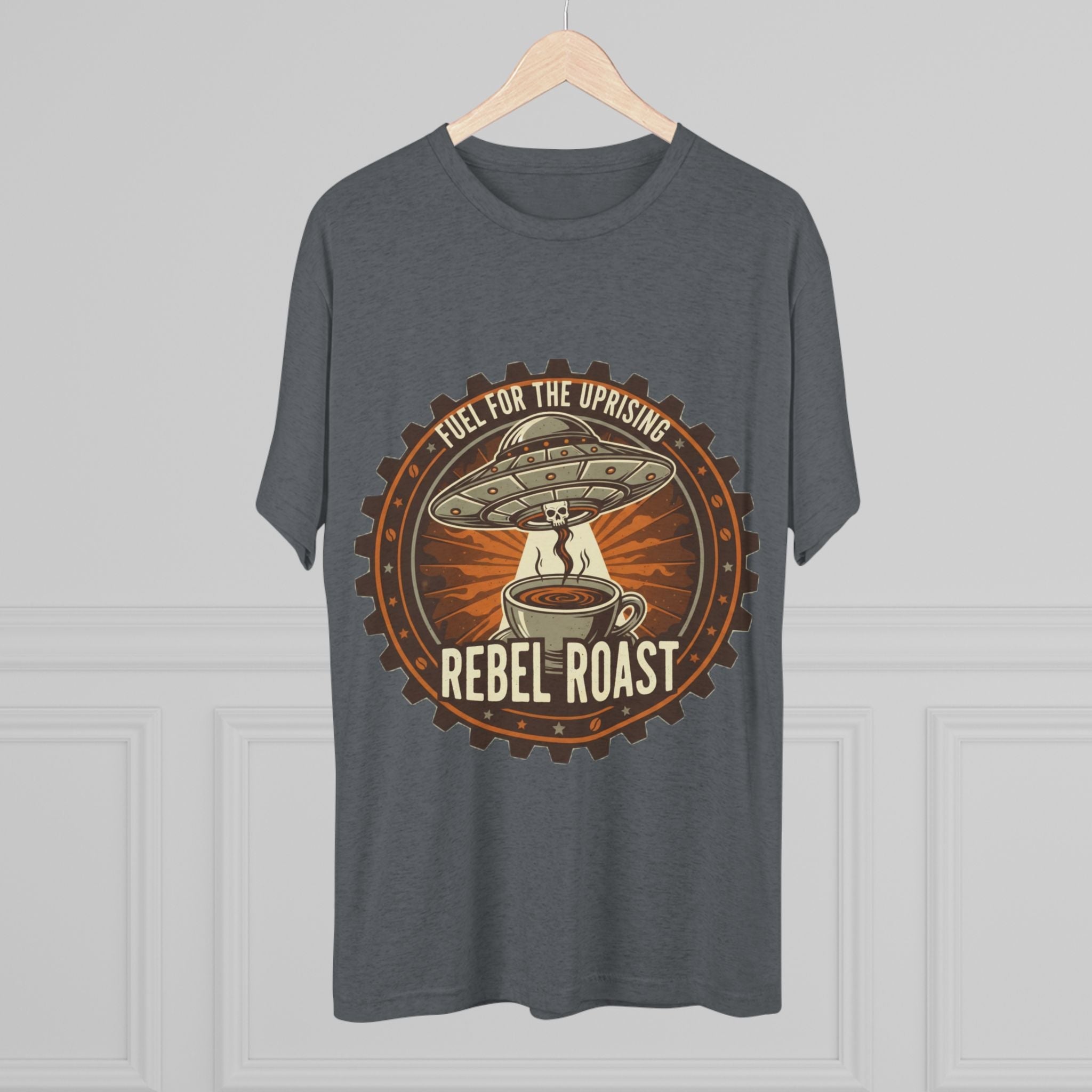 Rebel Roast T‑Shirt — "Fuel for the Uprising" Coffee Graphic Tee Printify