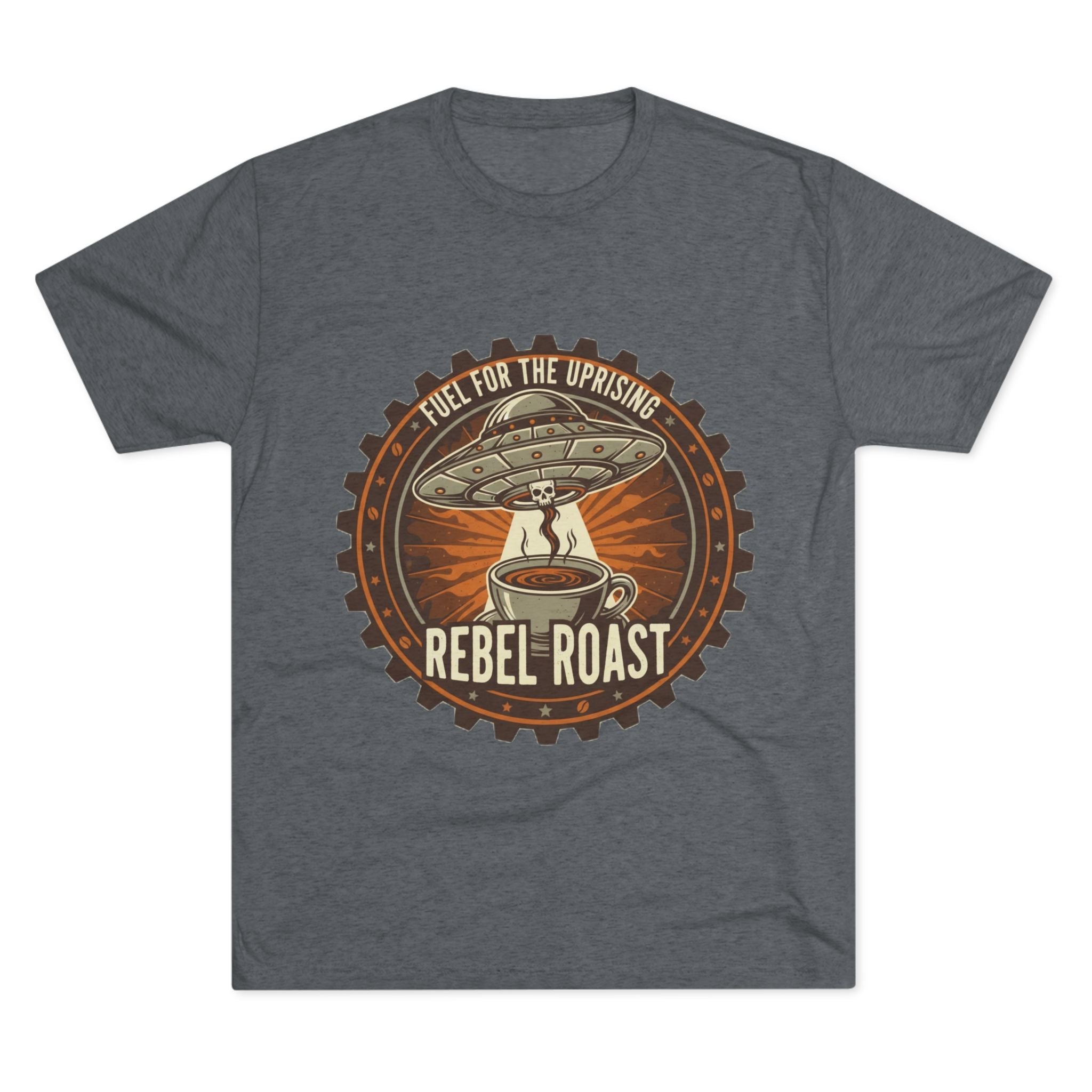 Rebel Roast T‑Shirt — "Fuel for the Uprising" Coffee Graphic Tee Printify