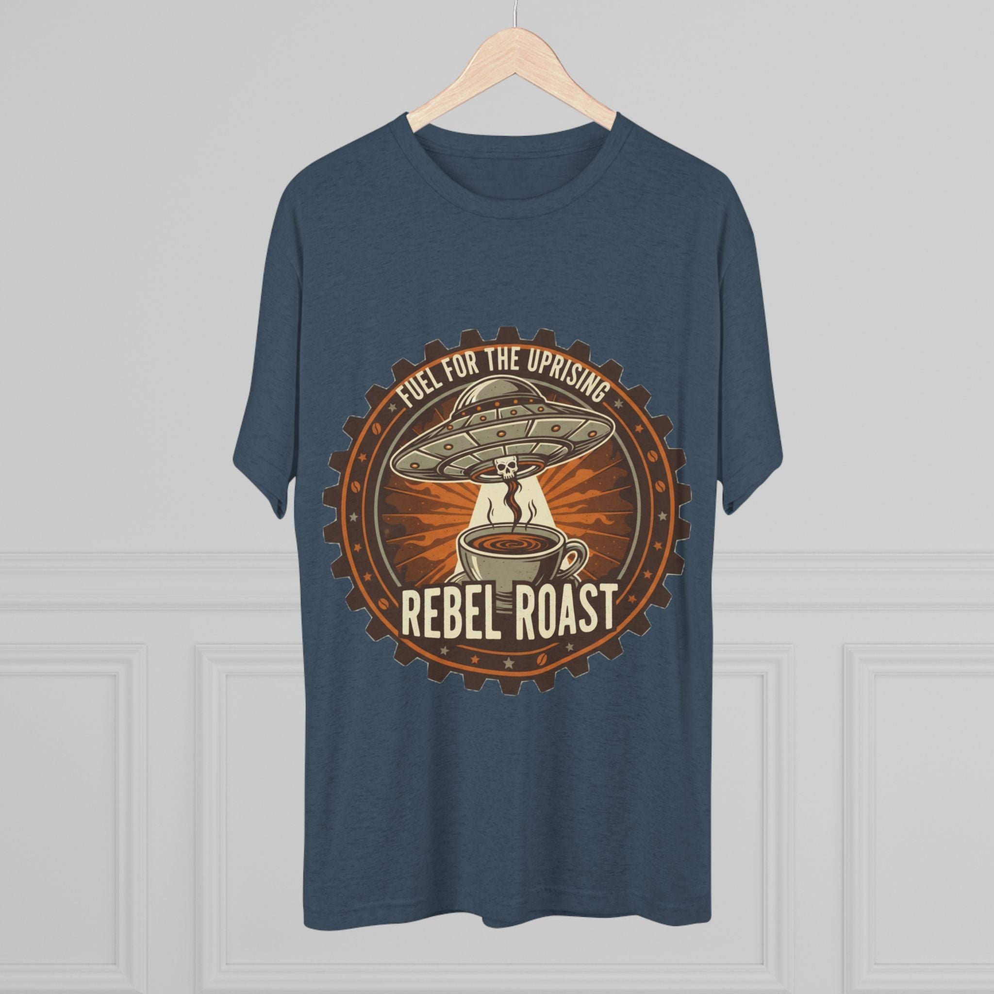 Rebel Roast T‑Shirt — "Fuel for the Uprising" Coffee Graphic Tee Printify