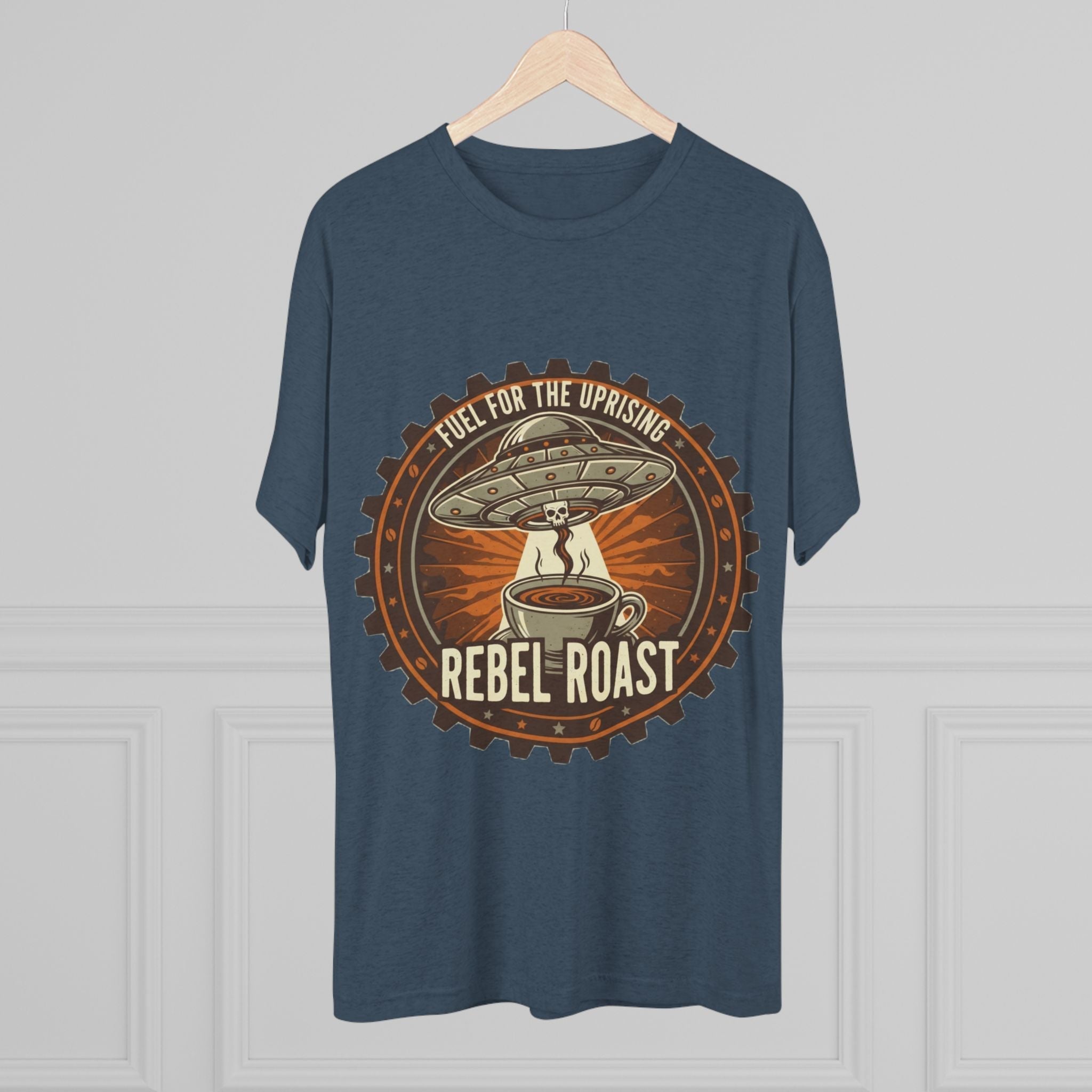 Rebel Roast T‑Shirt — "Fuel for the Uprising" Coffee Graphic Tee Printify