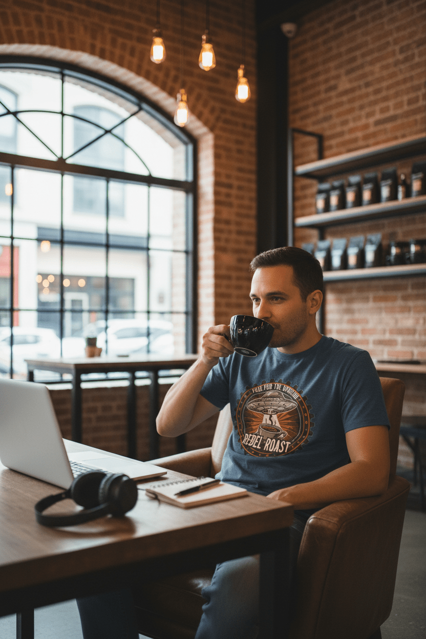 Rebel Roast Coffee Shop Lifestyle - New Design