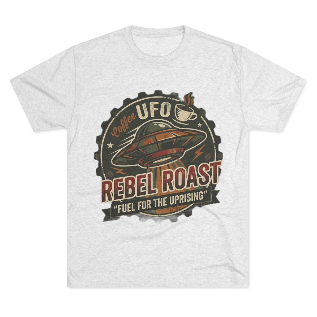 Rebel Roast UFO Coffee Tee — Vintage Space Coffee Shirt Printify