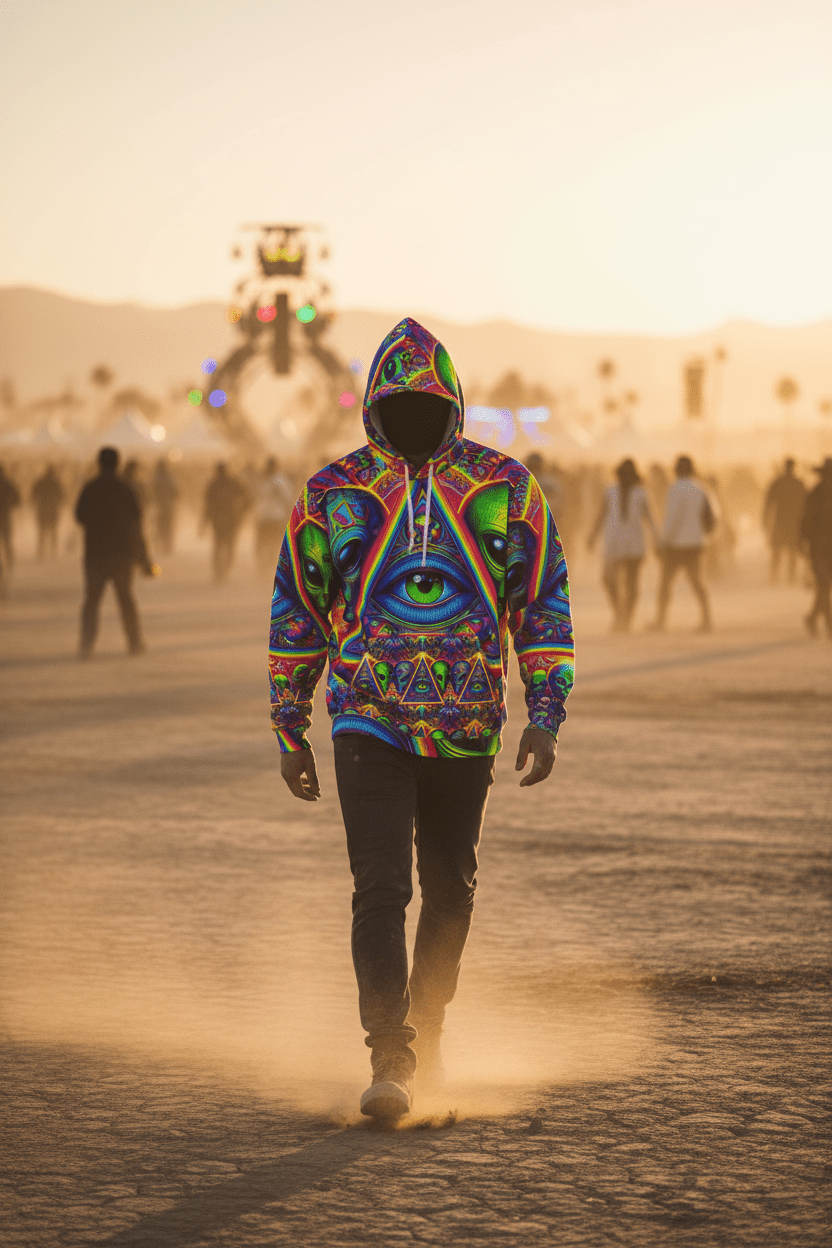 Alien Hoodie Desert Festival